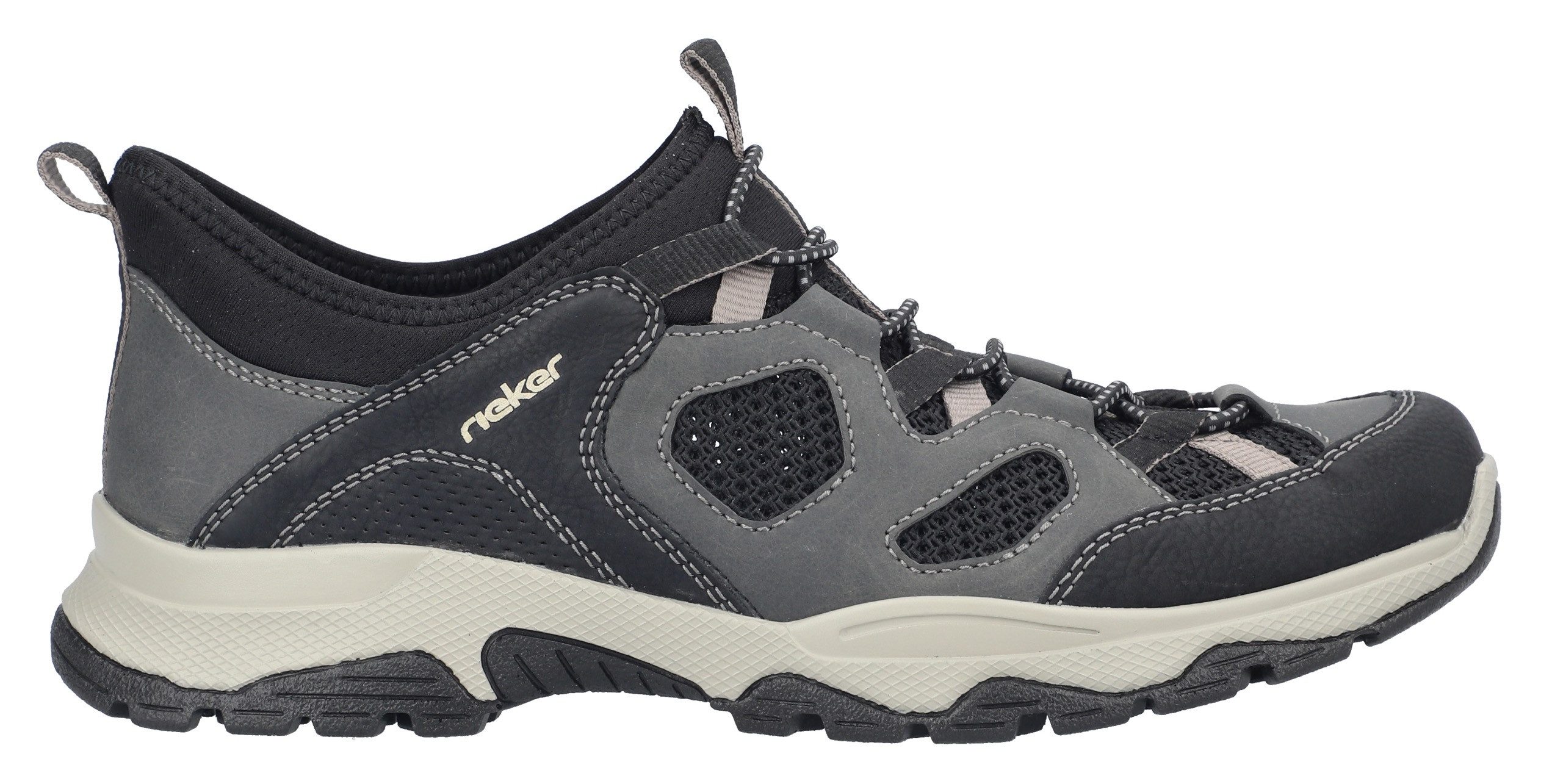 Rieker Slip-on sneakers , trekking schoen, outdoorschoen, instapschoen met elastiek