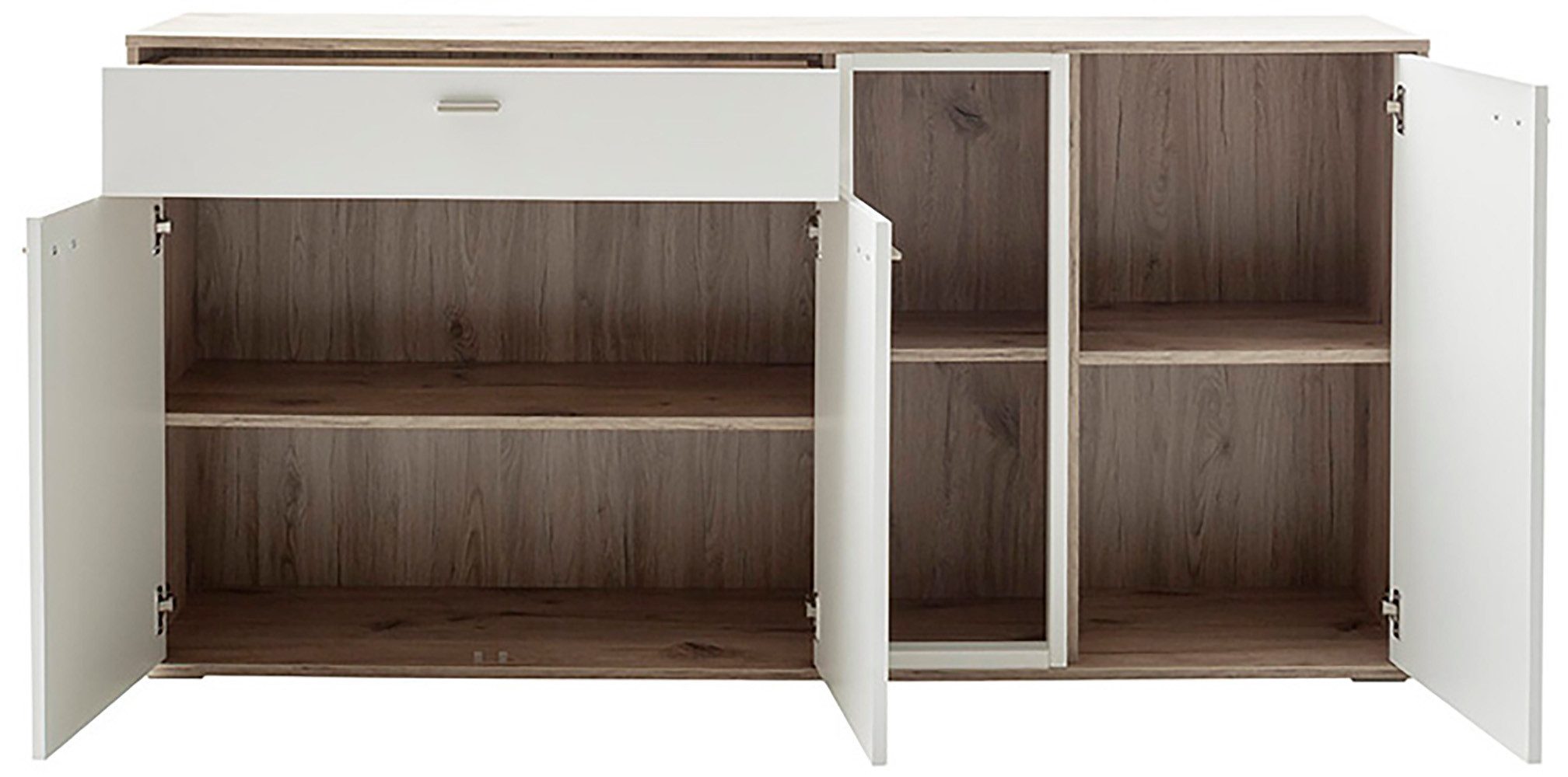 MCA furniture Dressoir SANTERNO met 3 deuren, 1 lade, gedempt, 2 vakken, breedte 168 cm