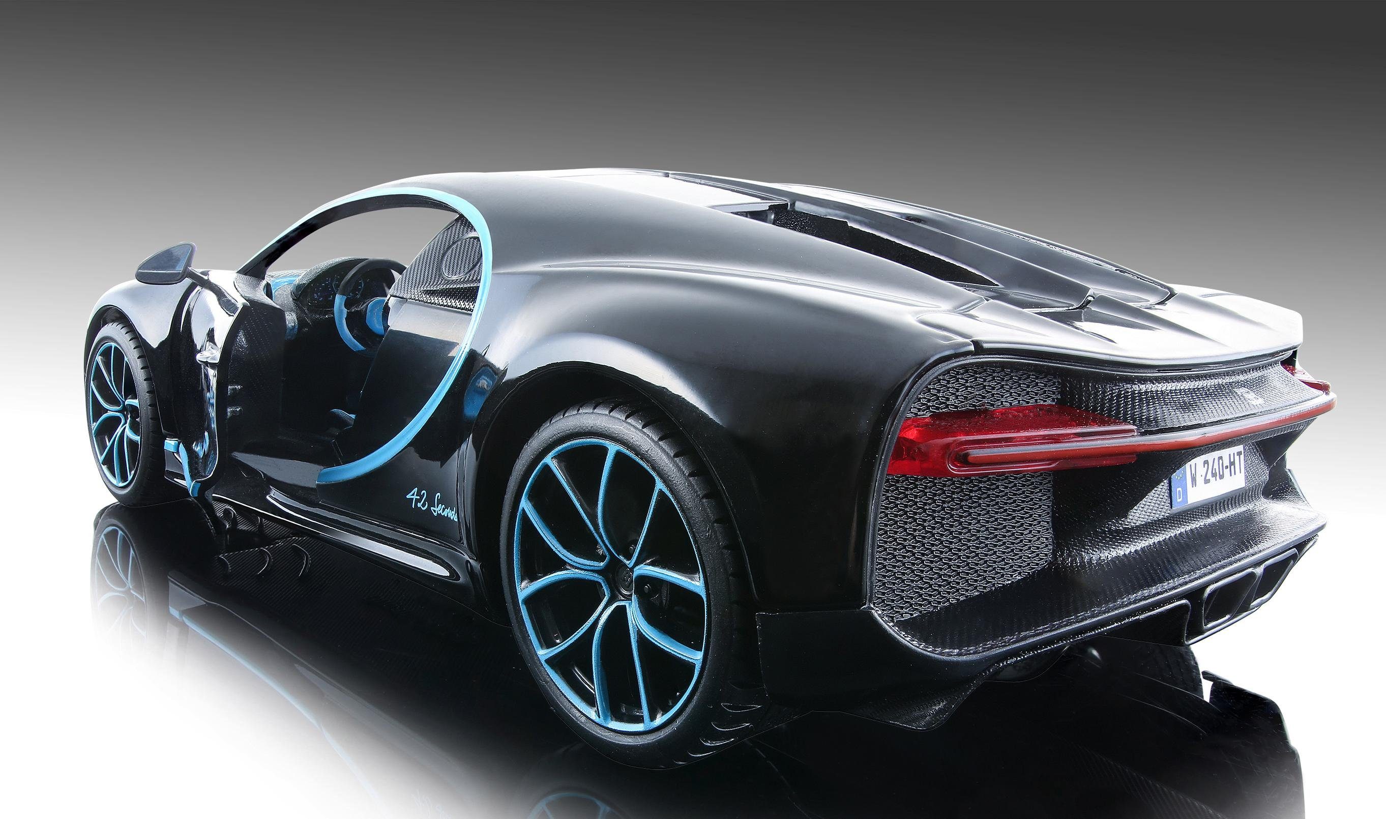 Maisto® Auto op schaal Bugatti Chiron, 1:24, zwart