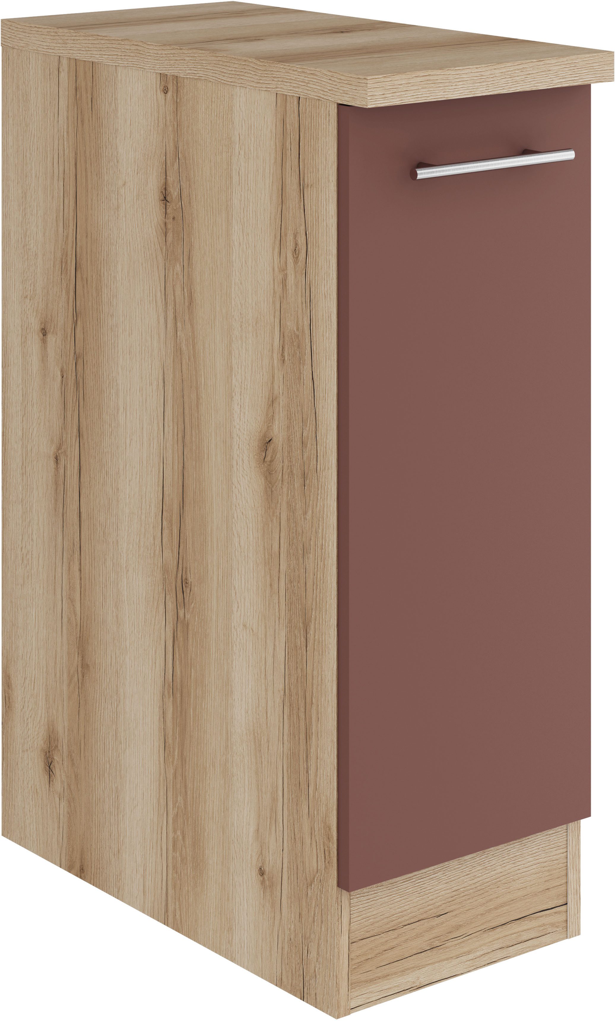OPTIFIT Apothekerskast Bella Breedte/hoogte 30/84,8 cm, aanbouw en onderbouw mogelijk opbergkasten rood