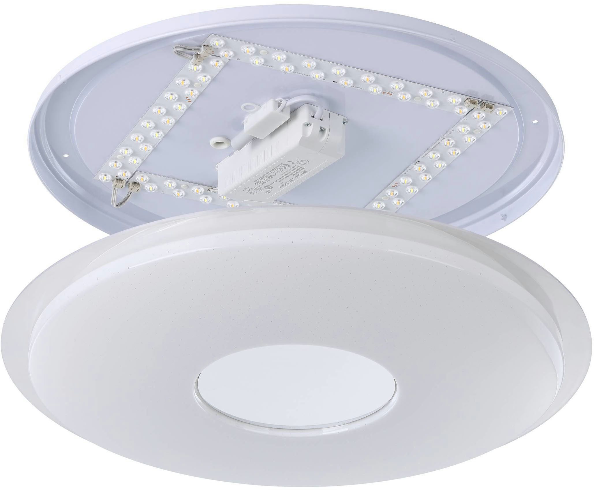 EGLO Plafondlamp LANCIANO-Z plafondlamp wit, instelbaar wit, ZigBee 3.0, sterrenhemel (1 stuk)