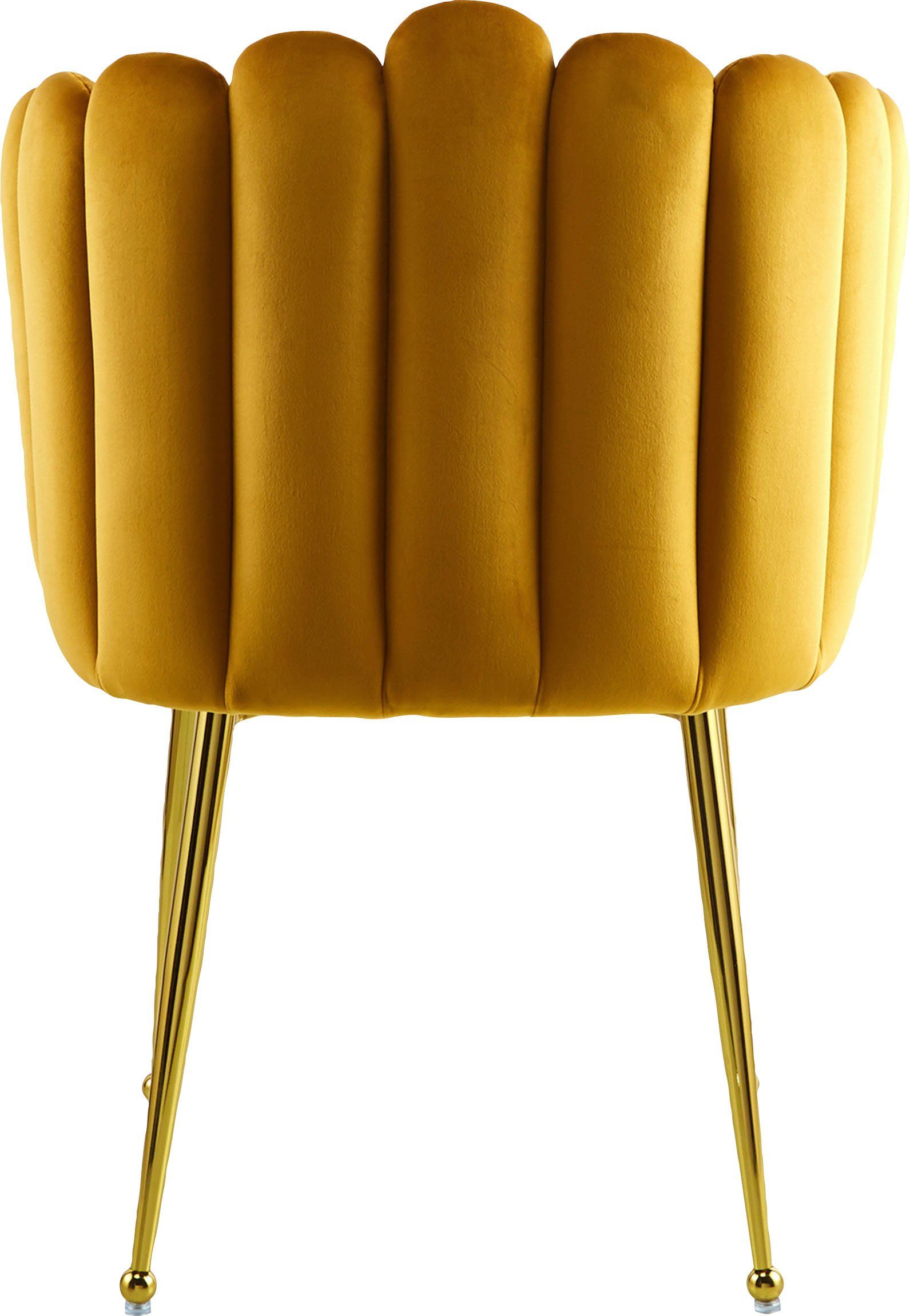 Kayoom Eetkamerstoel Stoel Mucha, decoratieve luxe stoel fluweelzachte bekleding, aantrekkelijk, verkrijgbaar in edele kleuren (1 stuk)