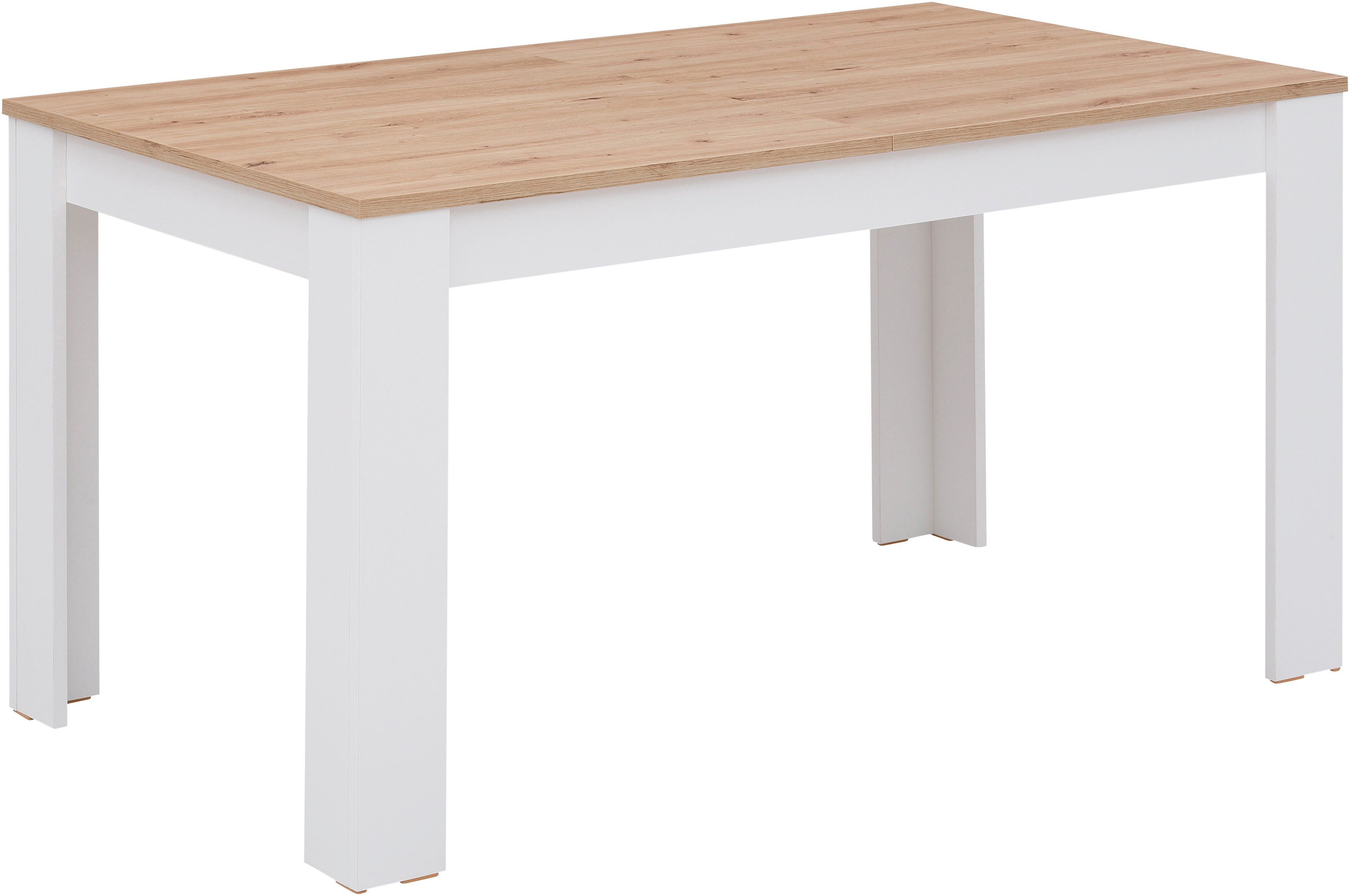 Home affaire Eettafel Bergamo naar keuze uittrekbaar onderhoudsvriendelijke eettafel, verkrijgbaar in 3 maten, 140 cm uitschuifbaar