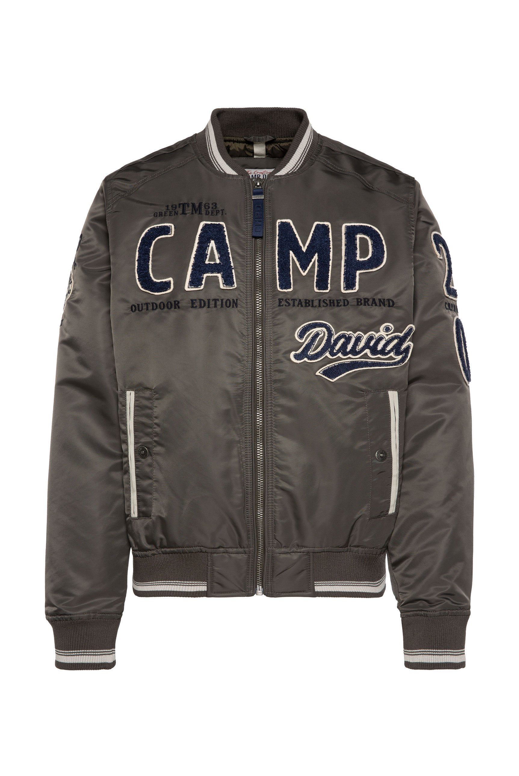CAMP DAVID Blouson met groot frotté-logo
