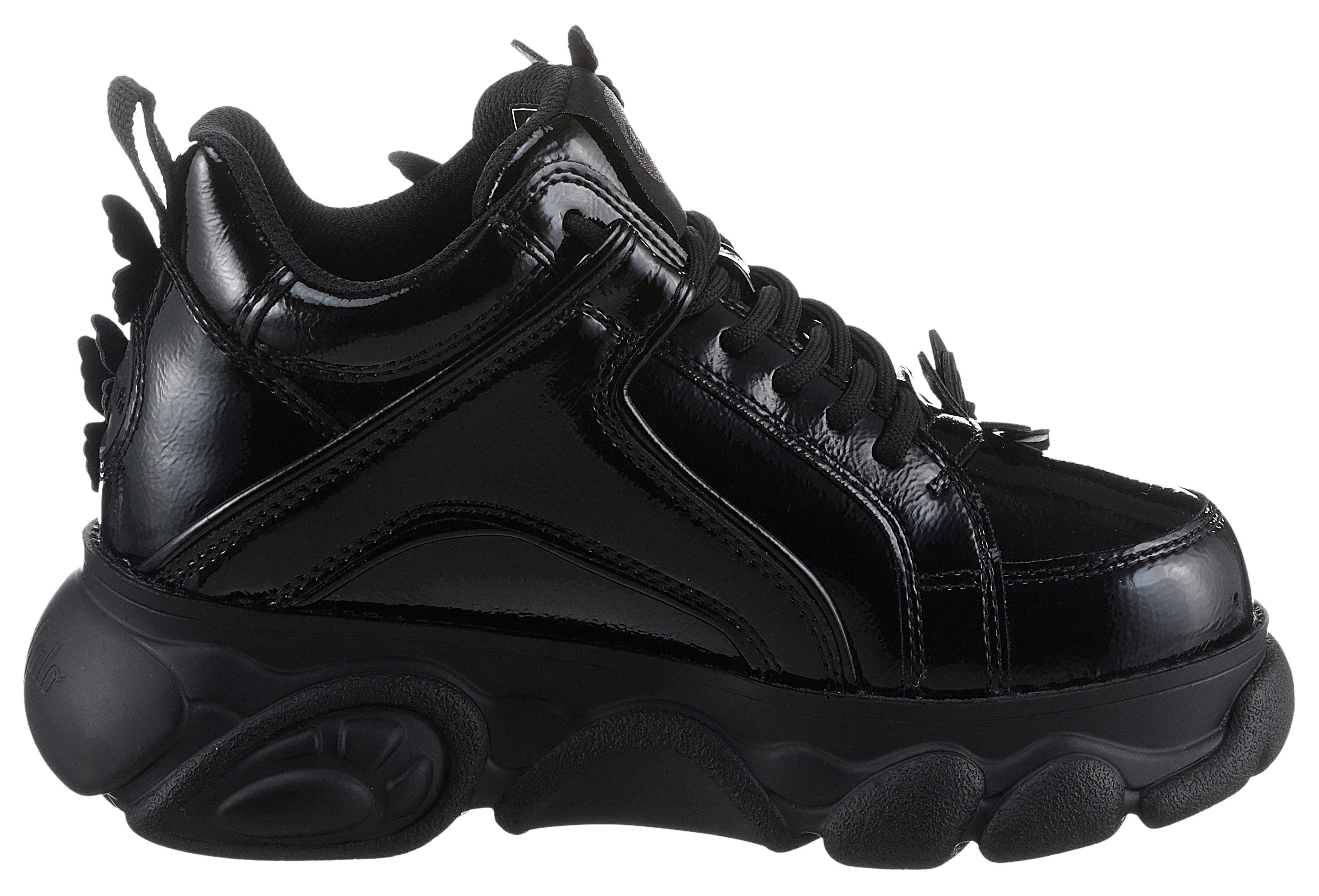 Buffalo Plateausneakers CORIN BUTTERFLIES , vrijetijdsschoen, lage schoen, veterschoen, streetwear, vegan