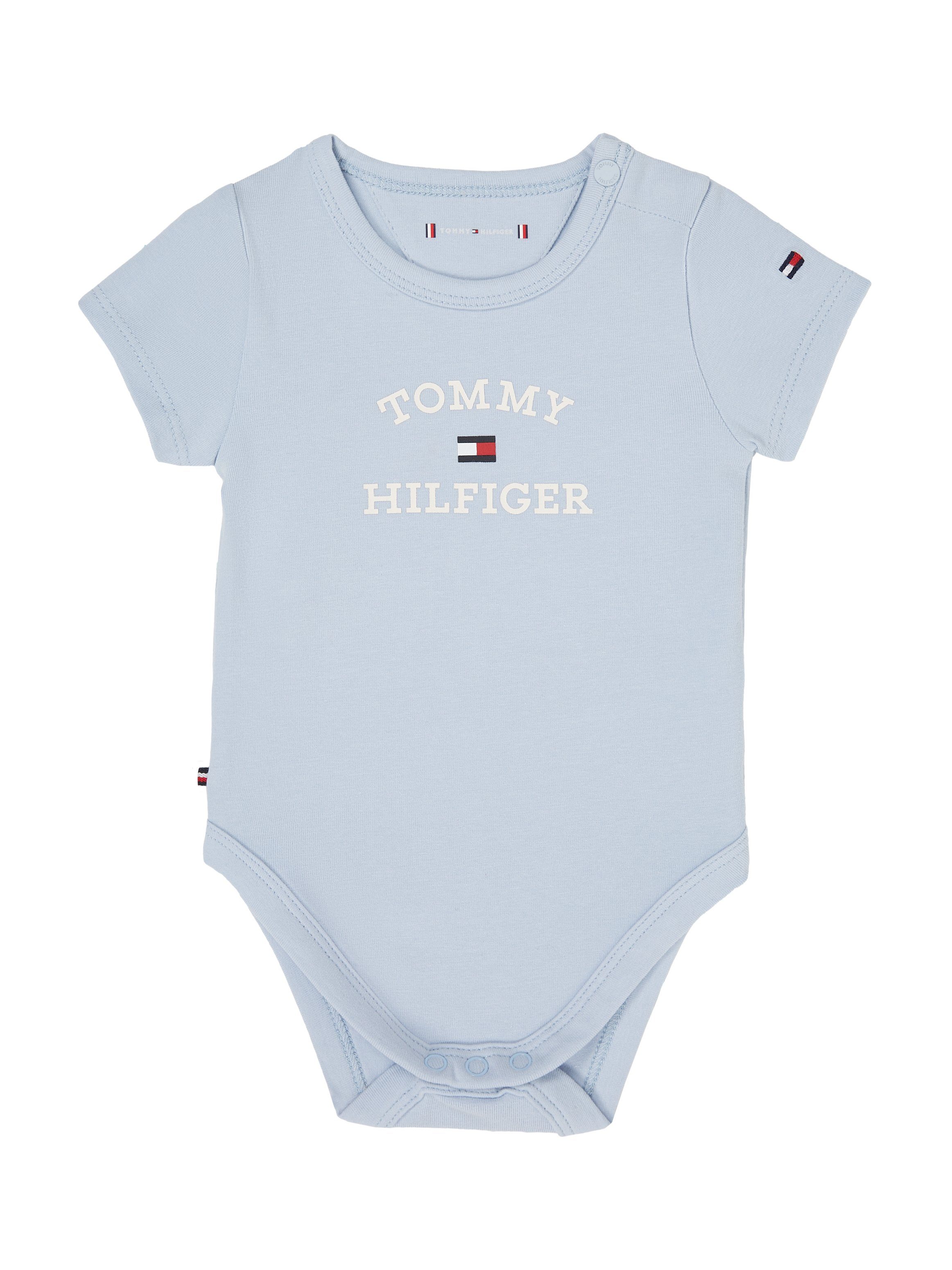 Tommy Hilfiger Body met korte mouwen BABY TH LOGO BODY S/S