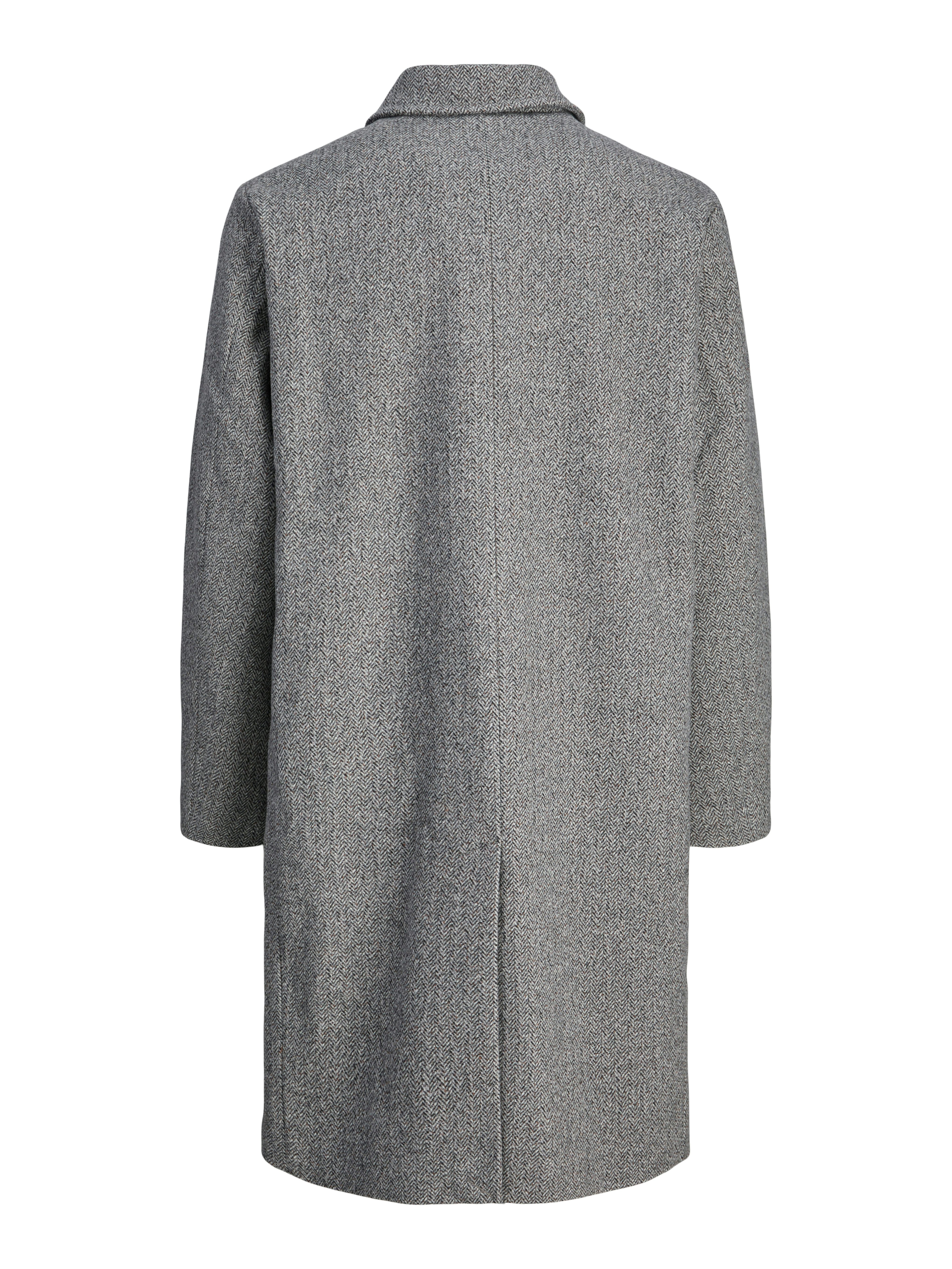 Jack & Jones Lange jas JORNORREBRO WOOL BLEND MAC COAT