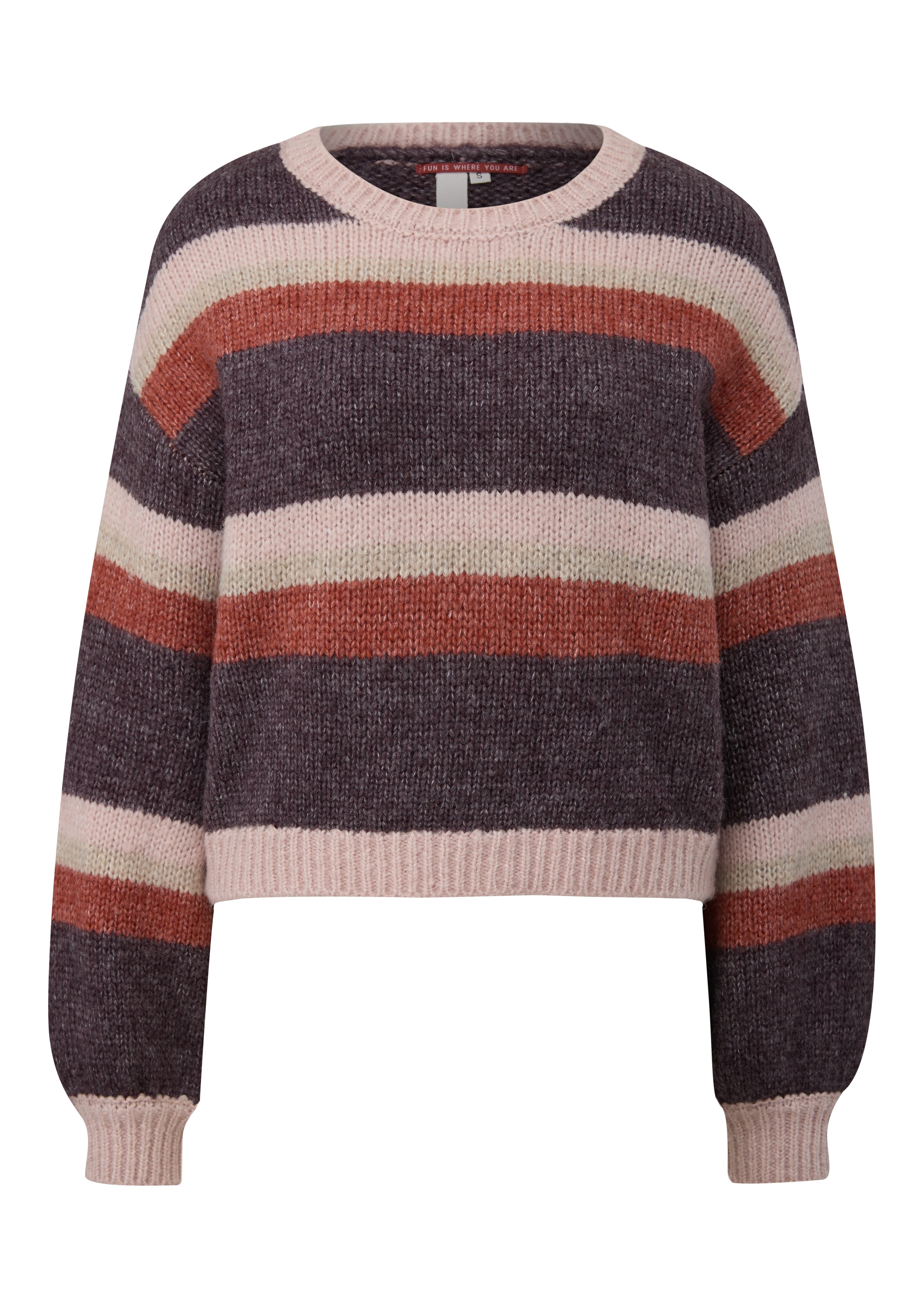 Q S designed by Gebreide trui met intarsia-motief
