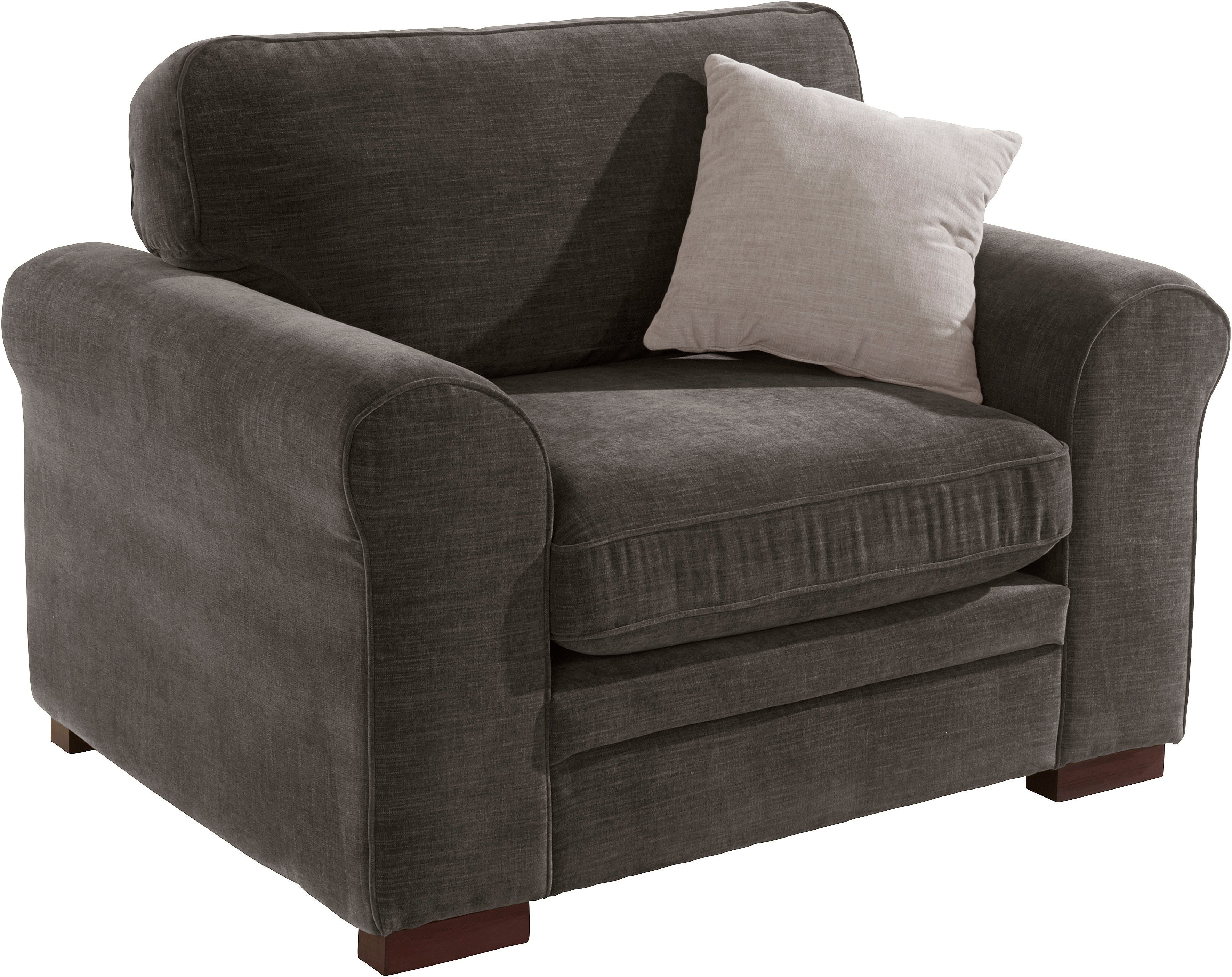 Home affaire Fauteuil Broughton zachte bekleding, passend bij de serie "broughton", in 3 soorten bekleding