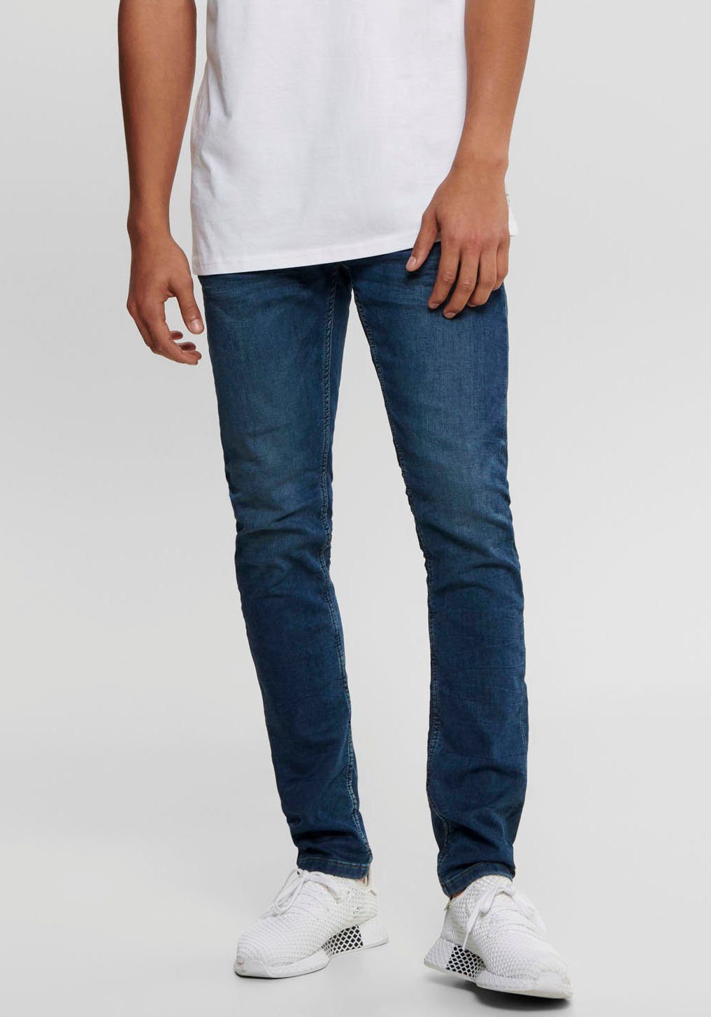 ONLY & SONS Skinny fit jeans LOOM LIFE JOG heren skinny jeans maat 29 blauw