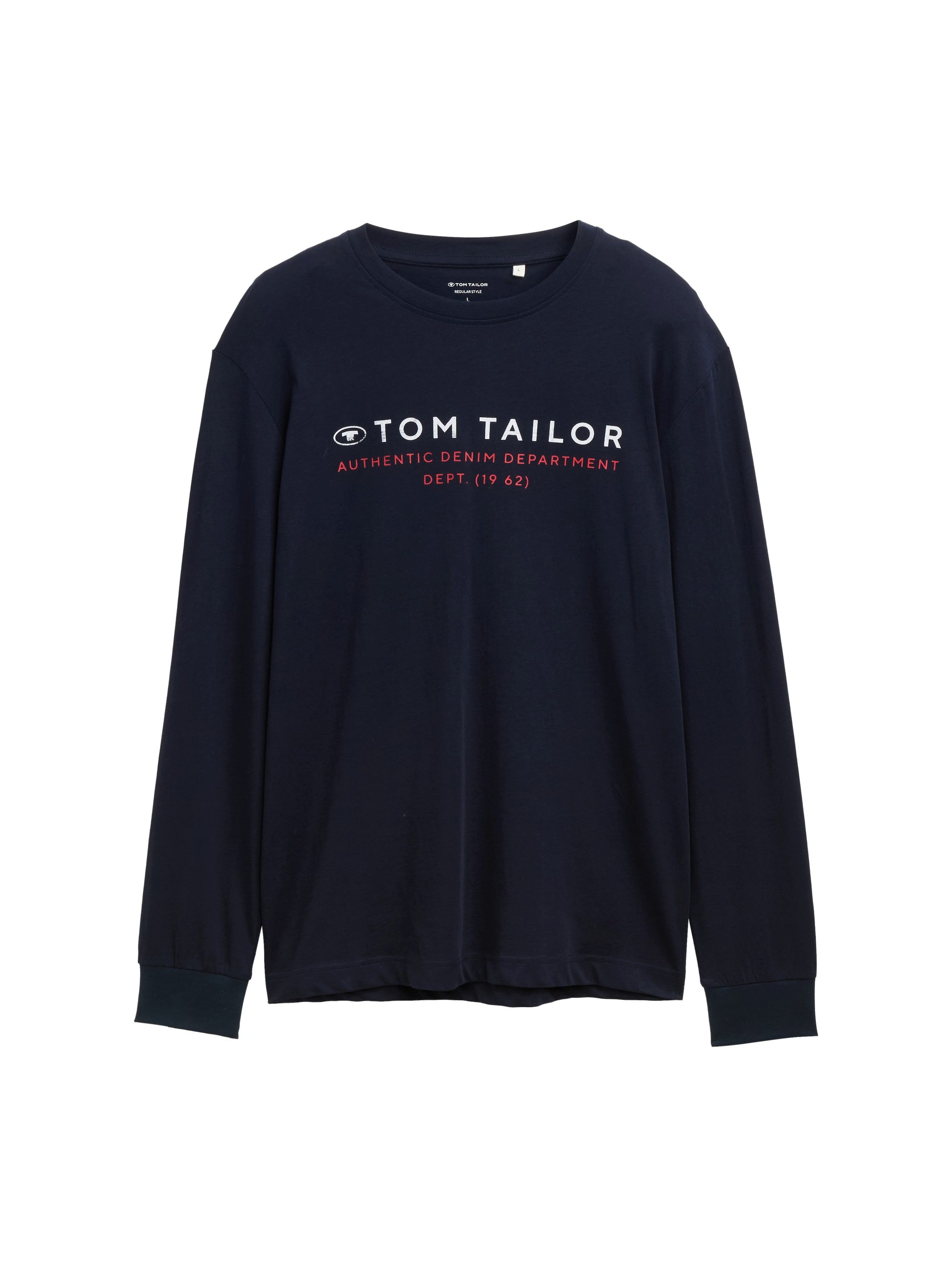 Tom Tailor Shirt met lange mouwen met logoprint