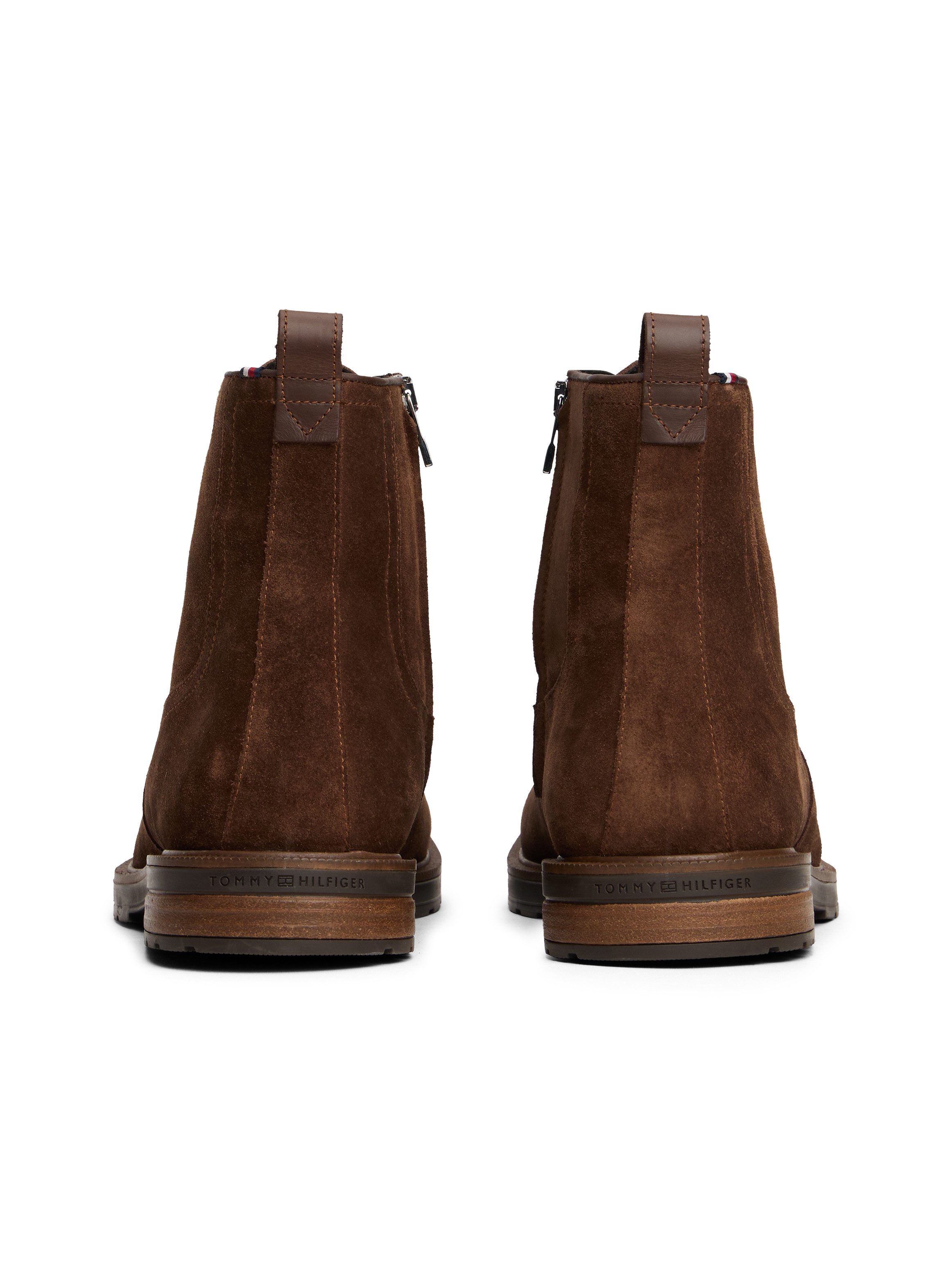 Tommy Hilfiger Veterschoenen CLEATED HILFIGER W SDE MOC BOOT veterenkellaars met modieuze mocassinnaad