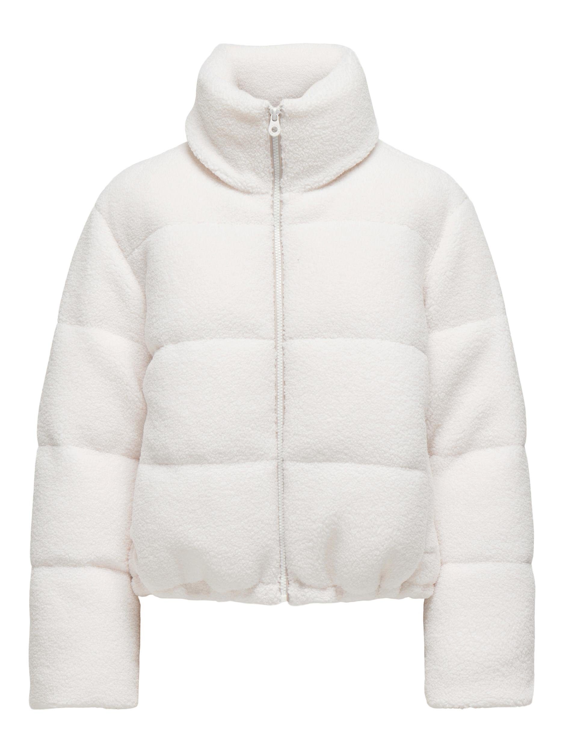 Only Gewatteerde jas ONLDOLLY TEDDY HIGHNECK PUFFER OTW