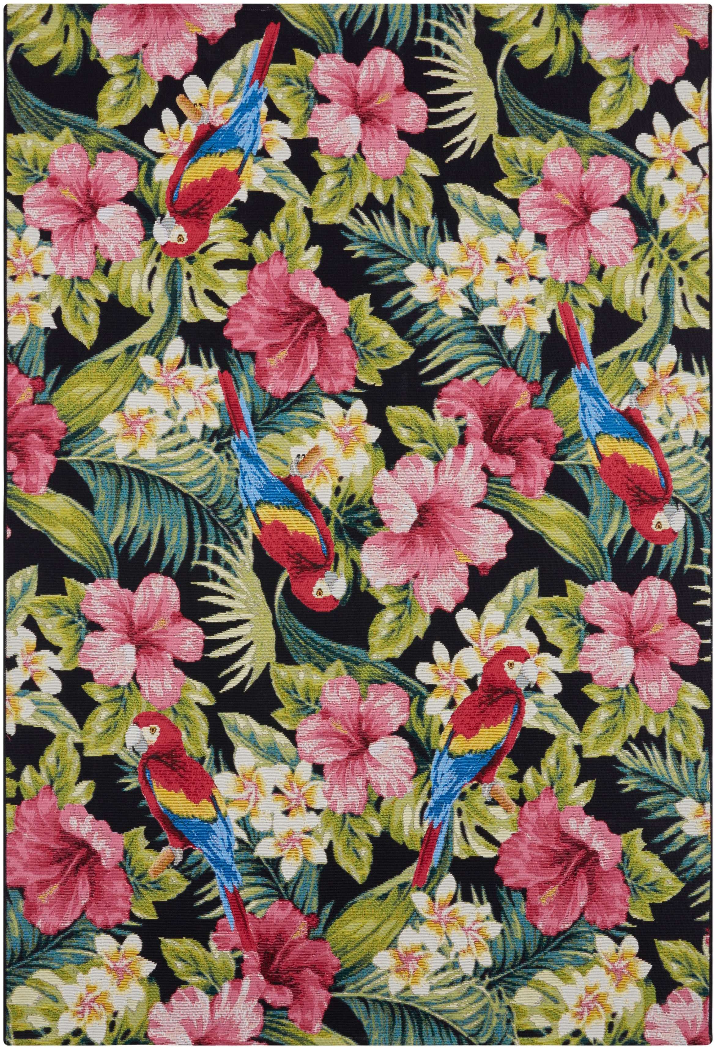 HANSE Home Outdoorkleed Tropical Feeling In-& outdoor, tapijt, weerbestendig, balkon, tuin, woonkamer, floraal