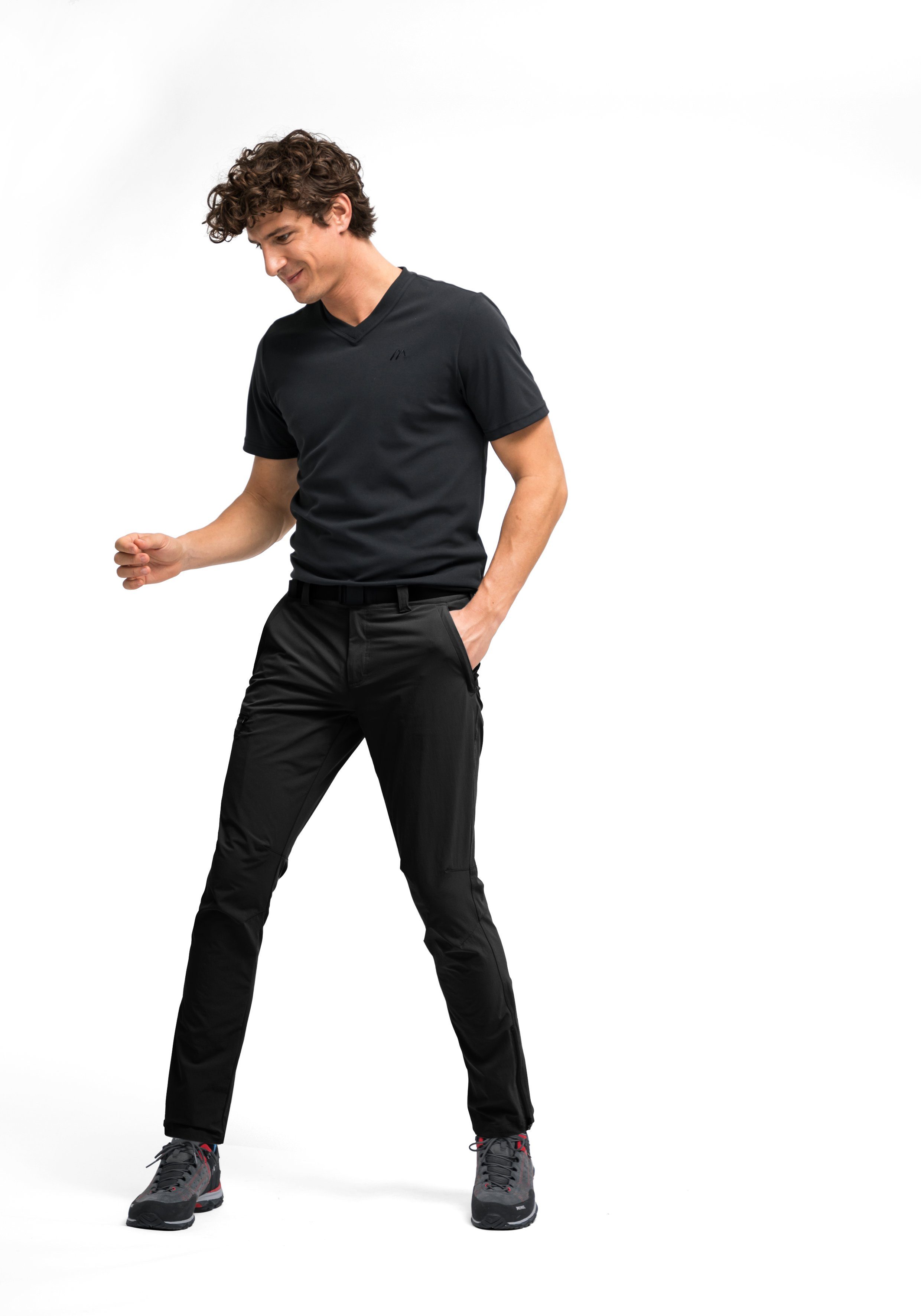 Maier Sports Functionele broek Torid slim Heren wandelbroek, ademende outdoor-broek, 4 zakken, slim fit
