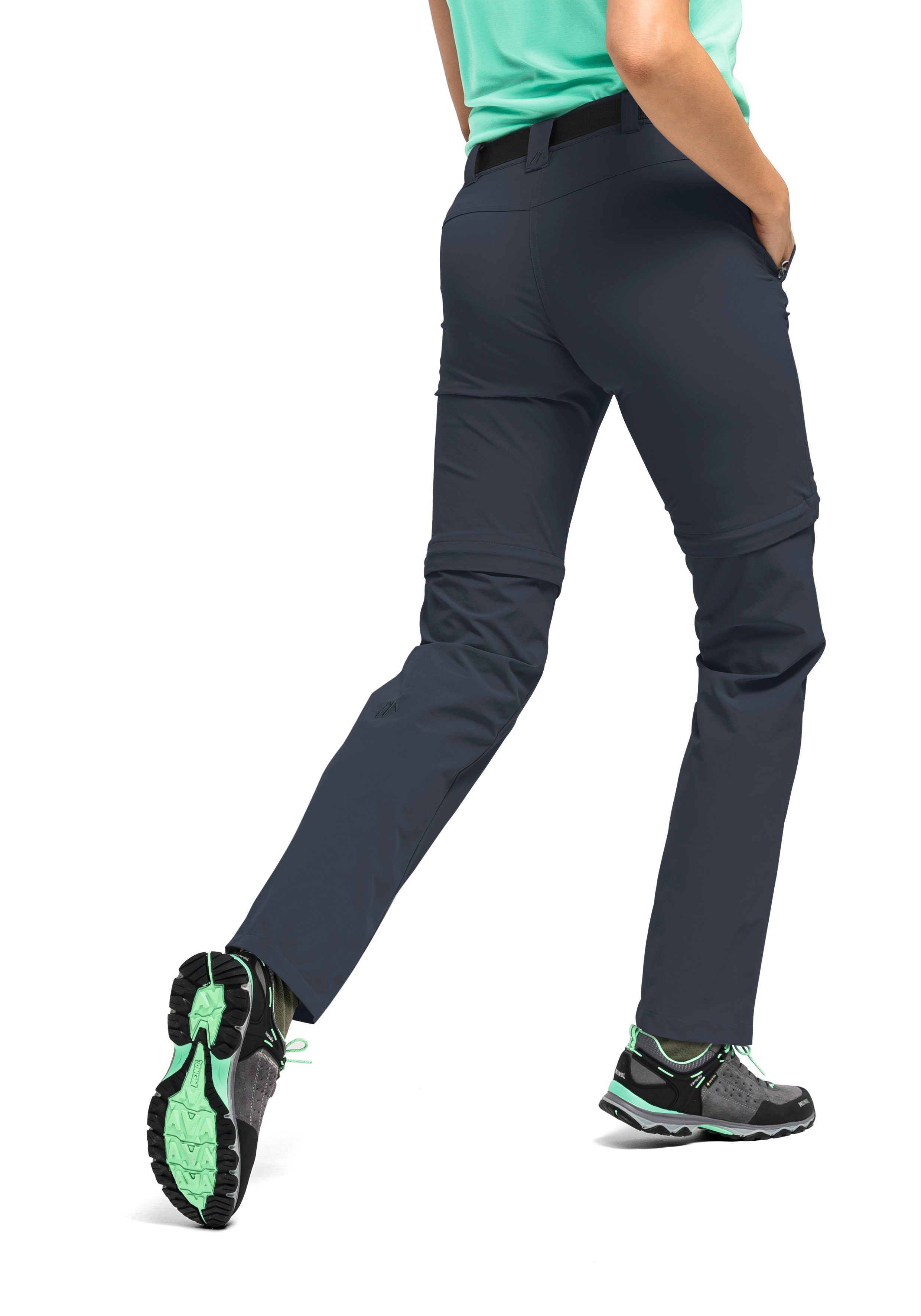 Maier Sports Functionele broek Nata 2 Dames wandelbroek, afritsbare outdoorbroek, 3 zakken, regular fit