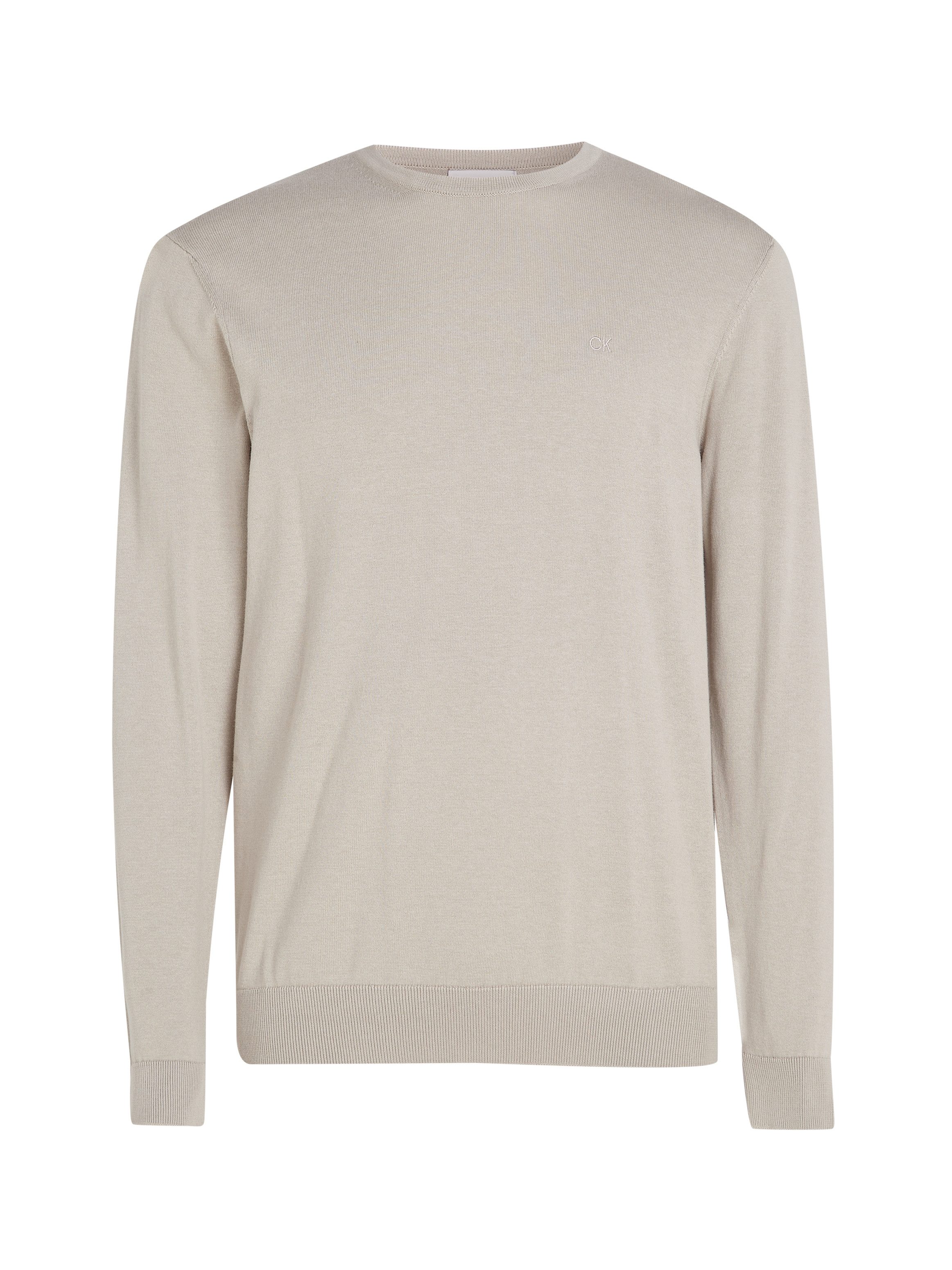 Calvin Klein Trui met ronde hals COTTON SILK BLEND CN SWEATER