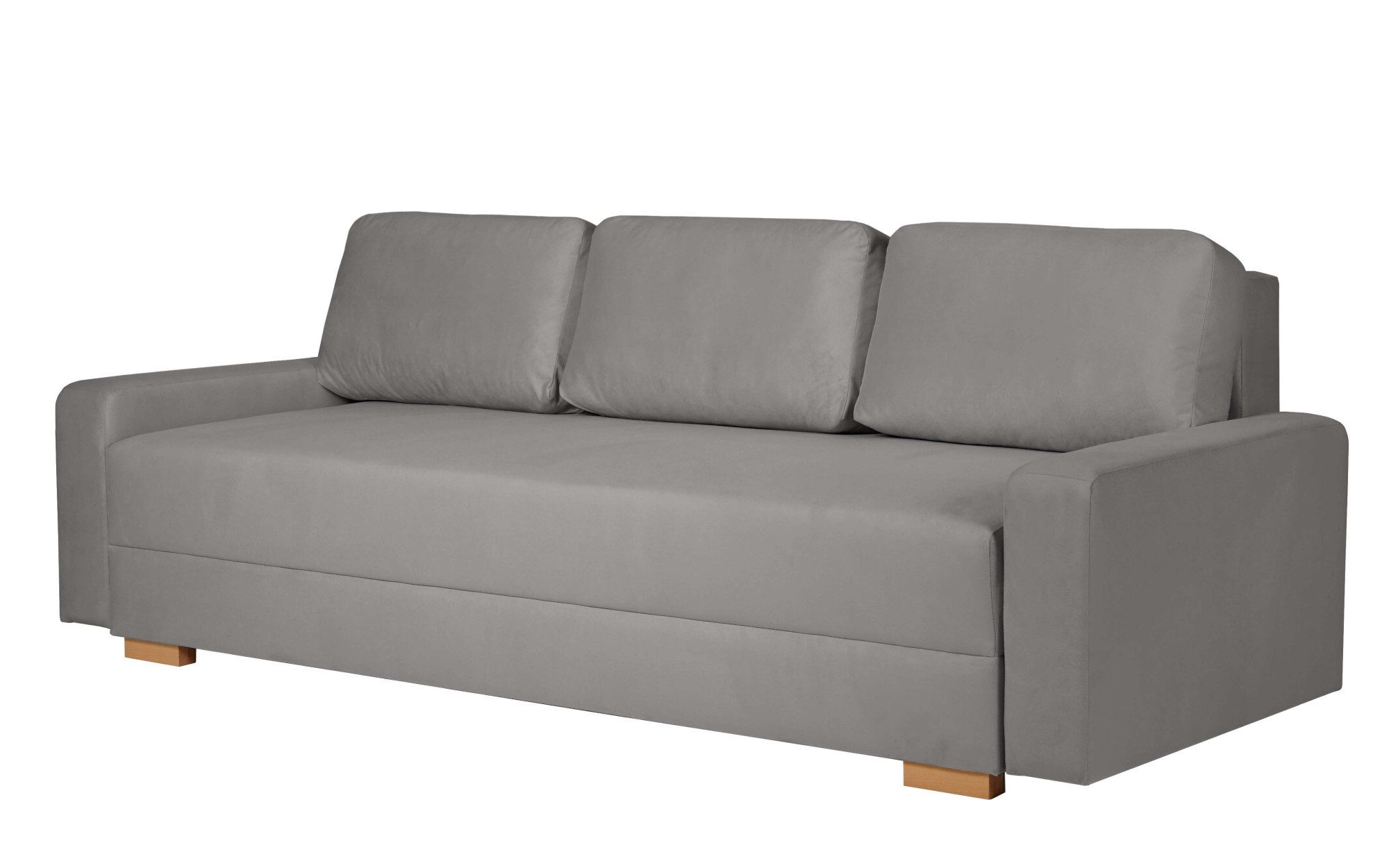 INOSIGN 3-zitsbank SHERIDIAN slaapbank met bedlade, in fijncord en velvet met golvende ondervering, moderne bekleding, b/h/d 225/94/80