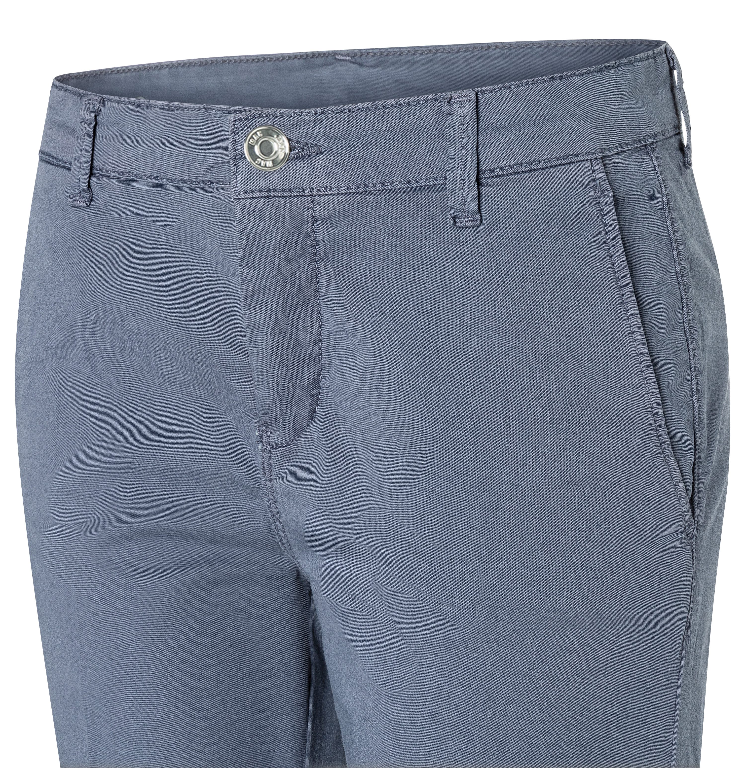 MAC Chino turn up met subtiele glans, elegant en sportief tegelijk