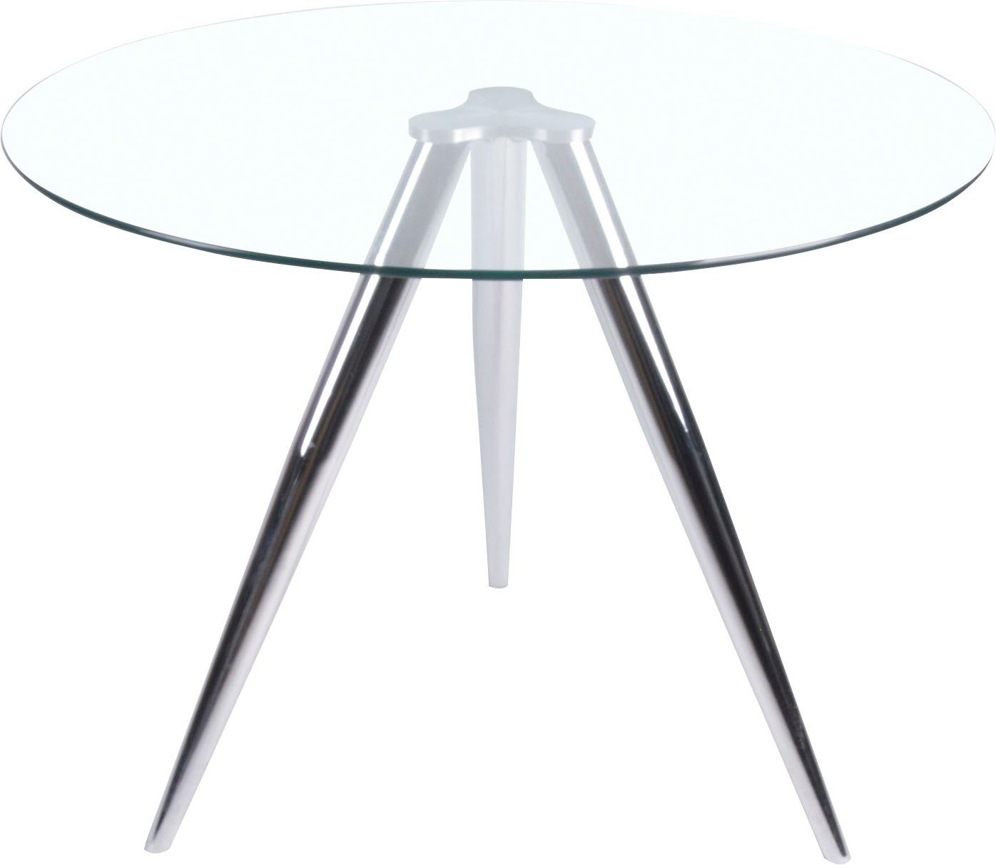 SalesFever Eettafel met modern frame van chroom