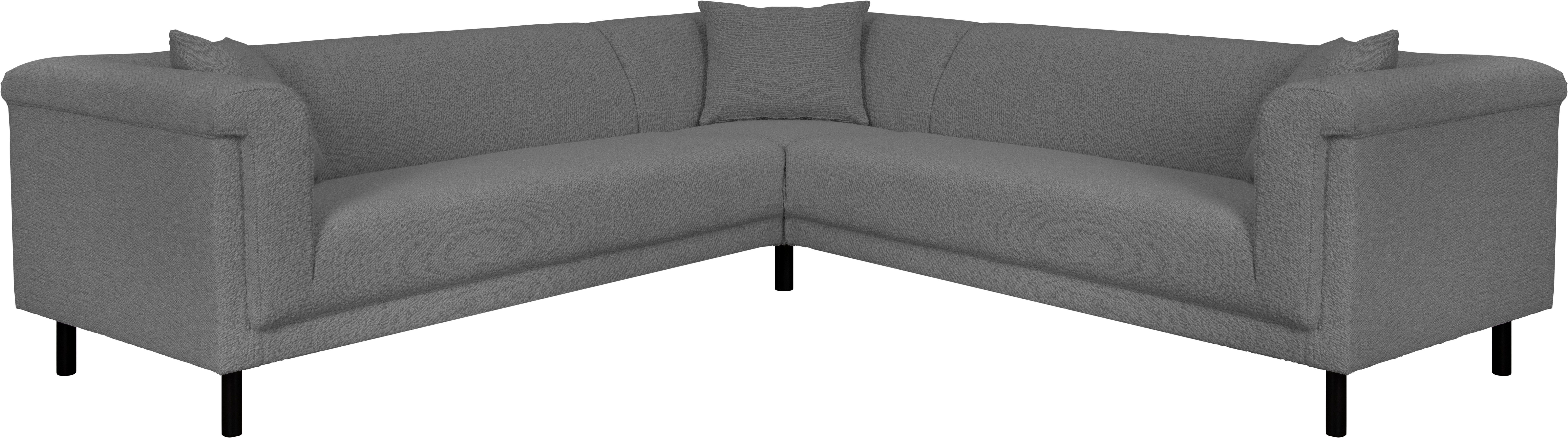 INOSIGN Hoekbank AGNIA L-vorm BxDxH: 244x244x71 cm incl. sierkussen, gelijkbenig, ook in cord