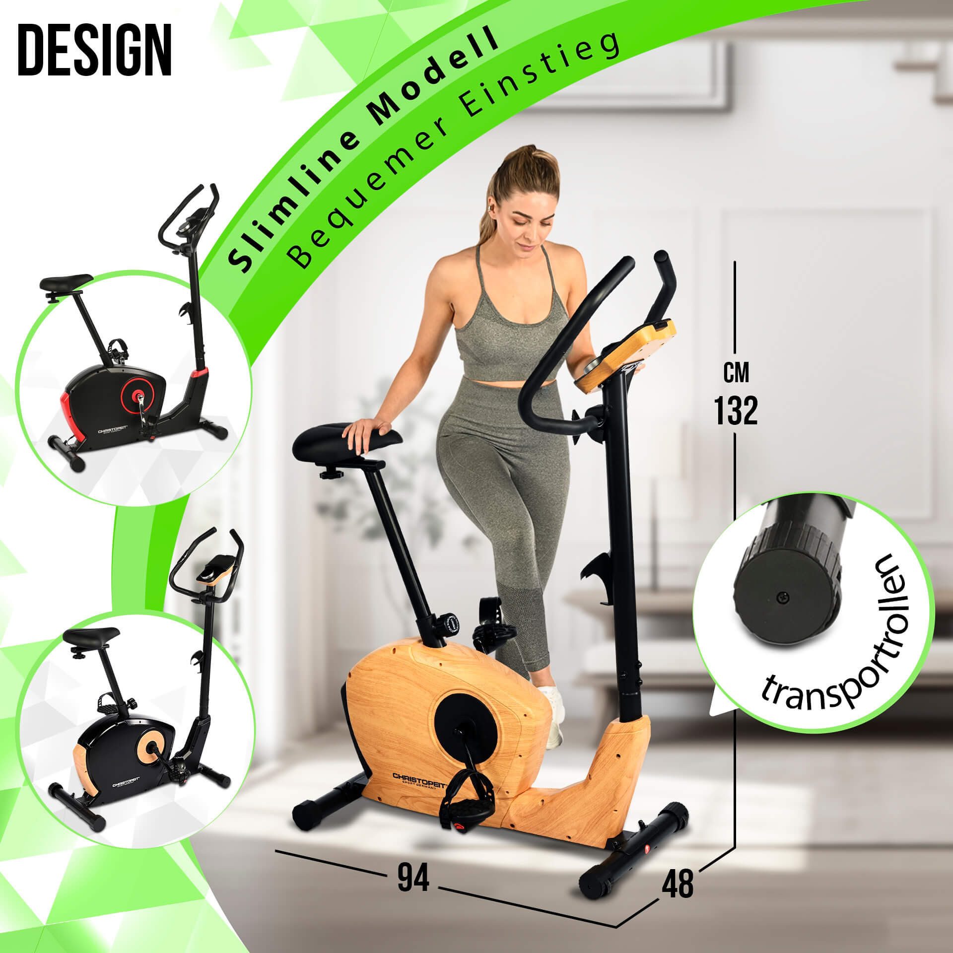 Christopeit Sport® Ergometer ET 3.2 Swinggewicht ca. 7 kg, 32 weerstandsniveaus