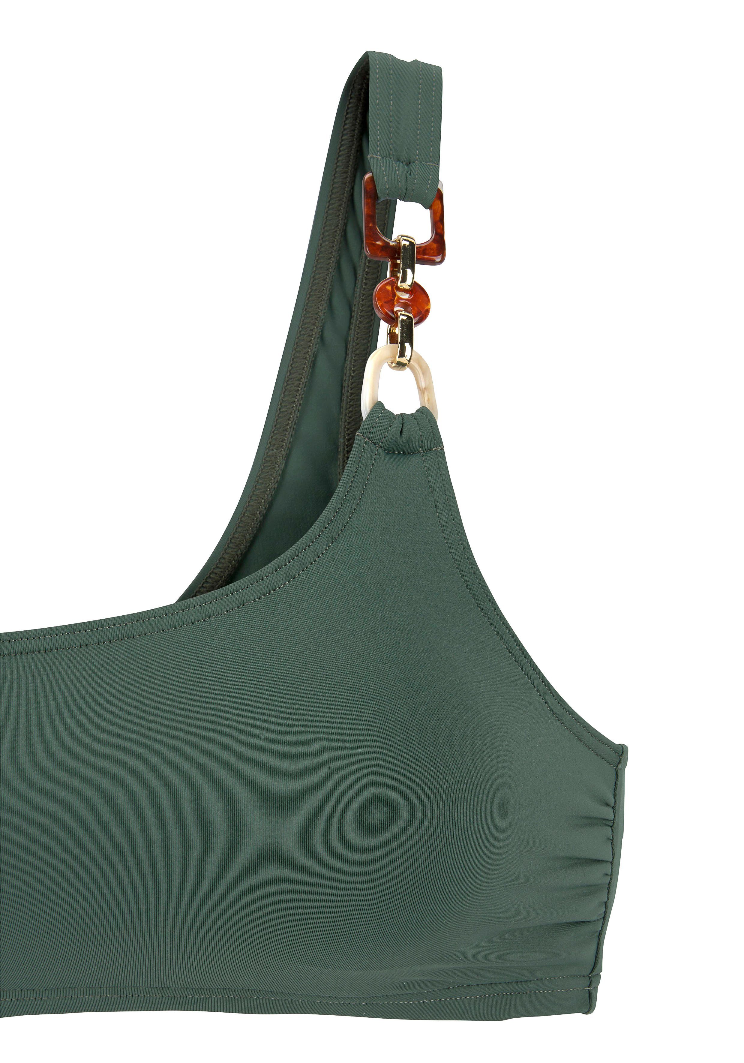 Lascana Bustierbikinitop Yves met elegante sierdecoratie