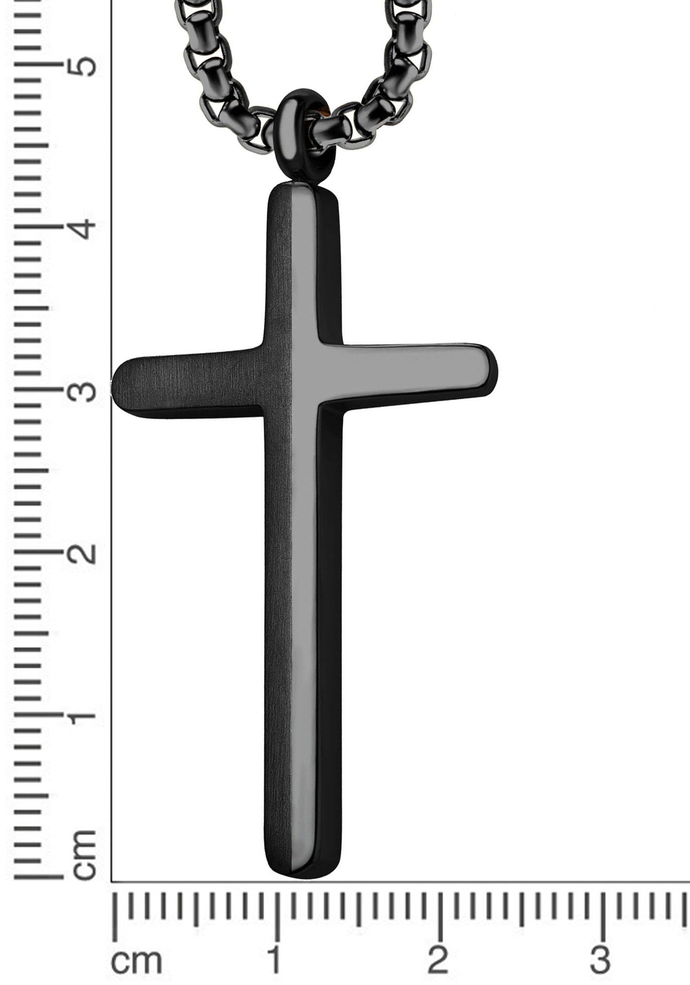 Firetti Ketting met hanger Sieraad cadeau kruis met zirkoon (synthetisch)