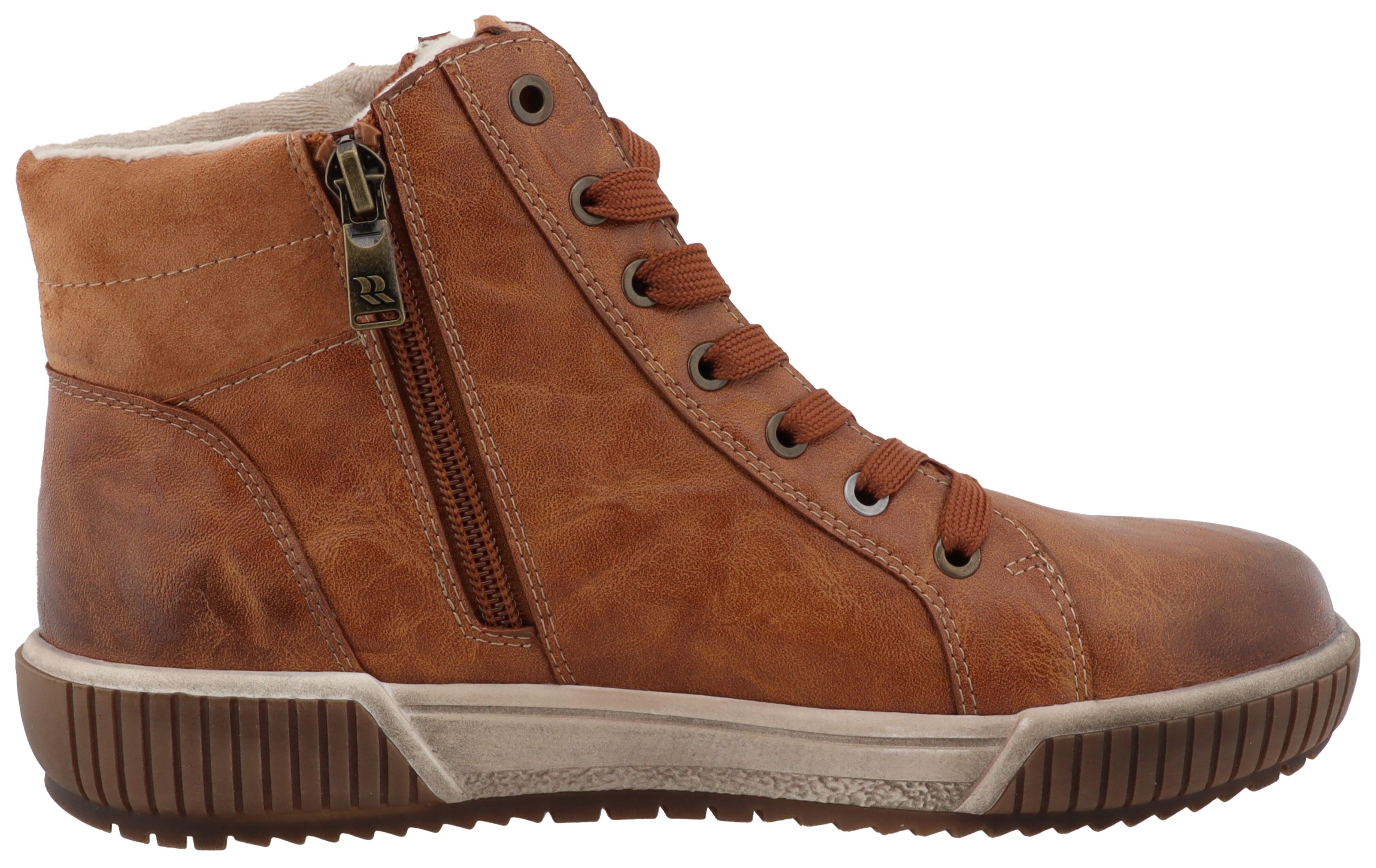 Romika Winterlaarzen , plateau, veterschoenen in comfortabele breedte g (= breed)
