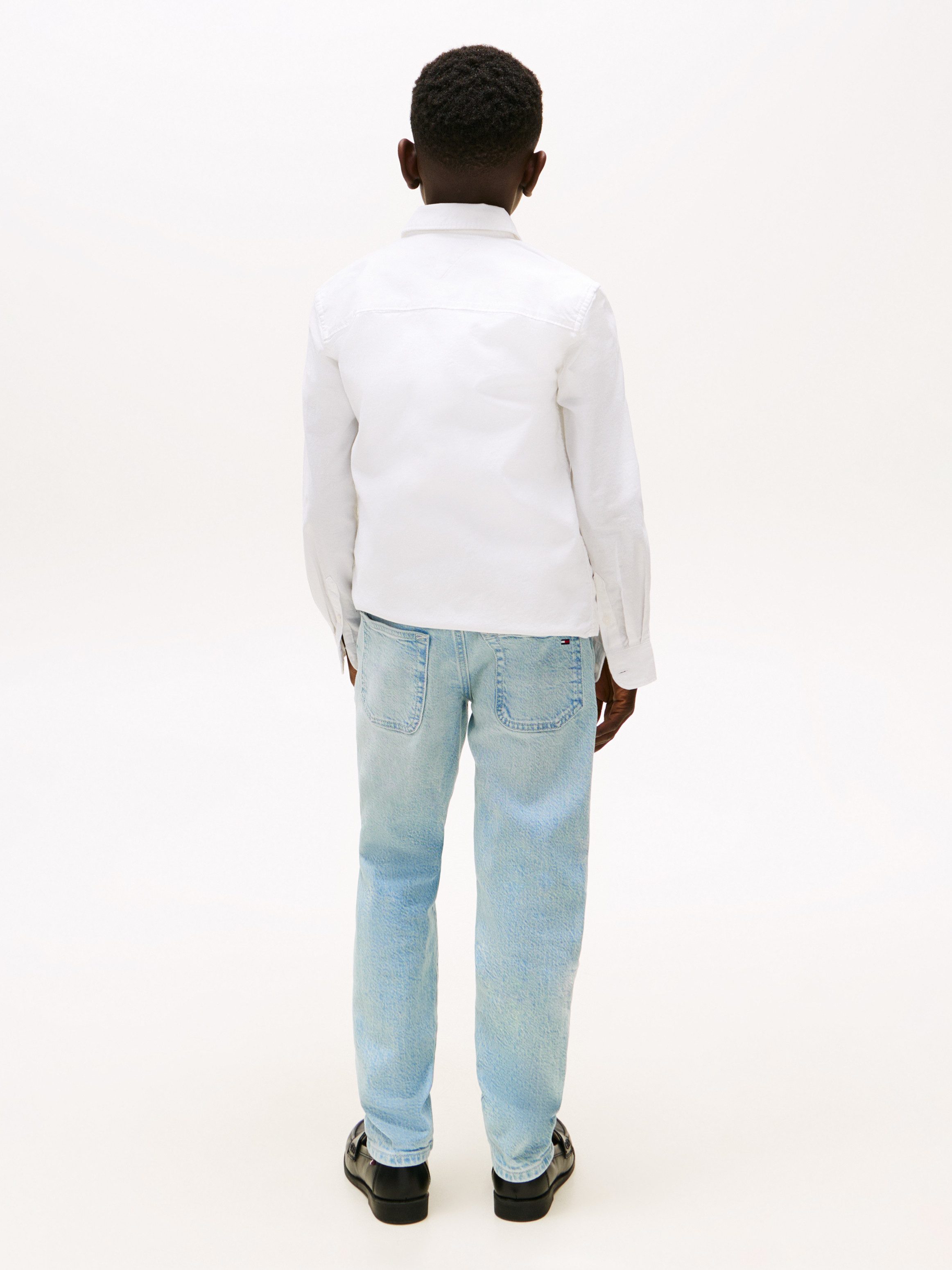 Tommy Hilfiger Straight jeans Modern straight voor kinderen tot 16 jaar, in lichte wassing