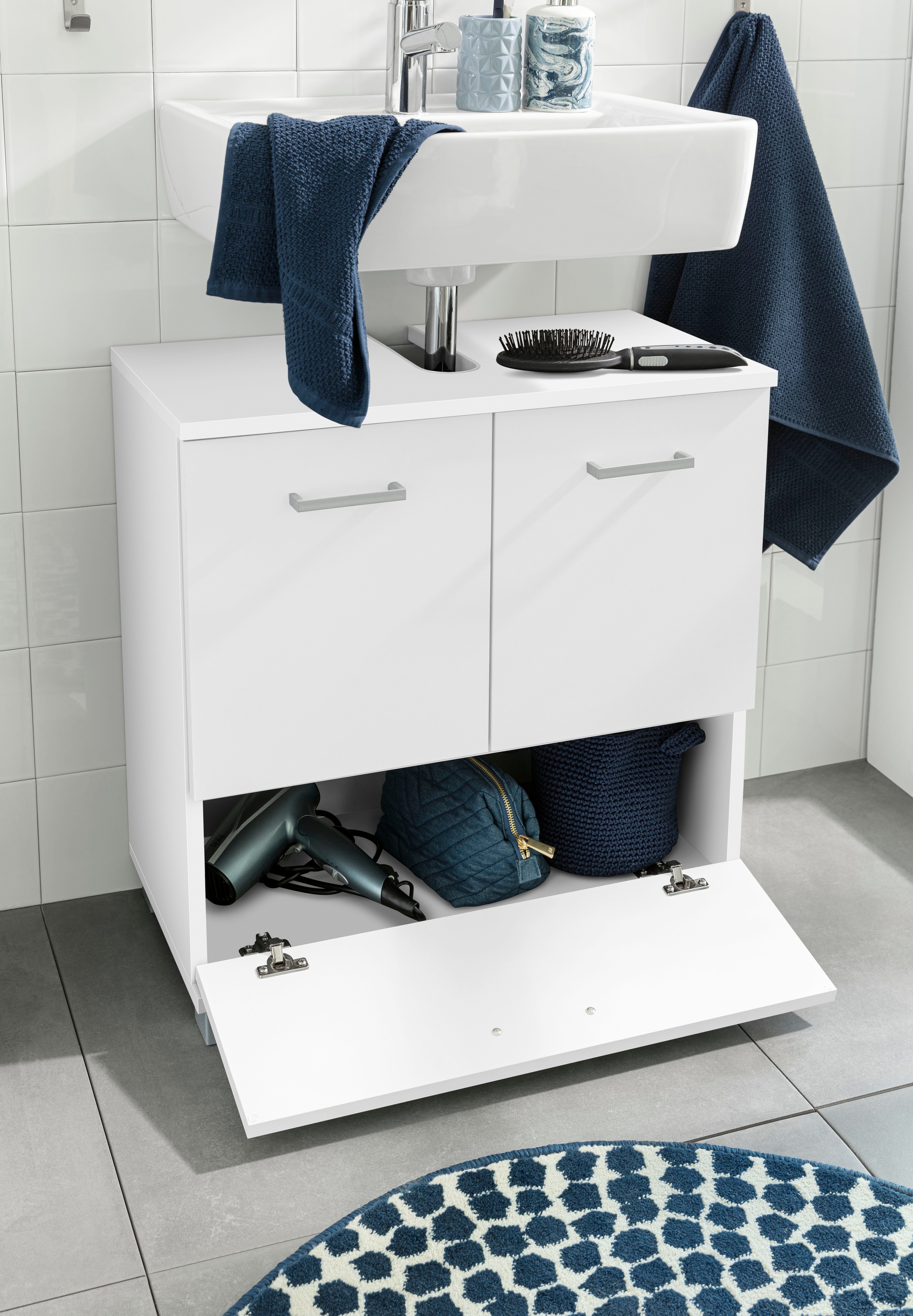 Schildmeyer Wastafelonderkast Mobes, Made in Germany Breedte 60 cm, badkamerkast wastafelonderkast onderkast