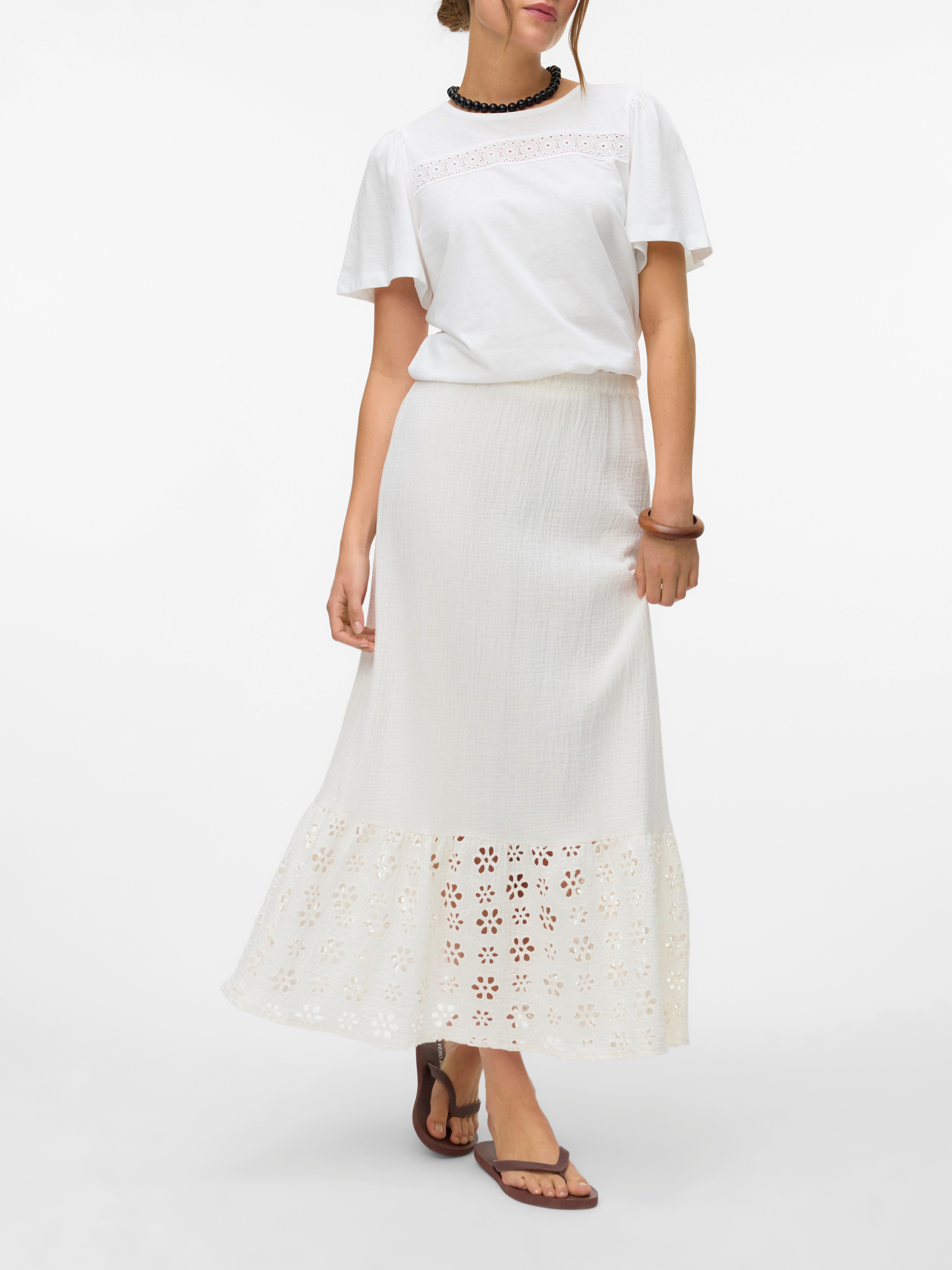 Vero Moda Maxirok VMNATALI HW ANCLE SKIRT WVN GA