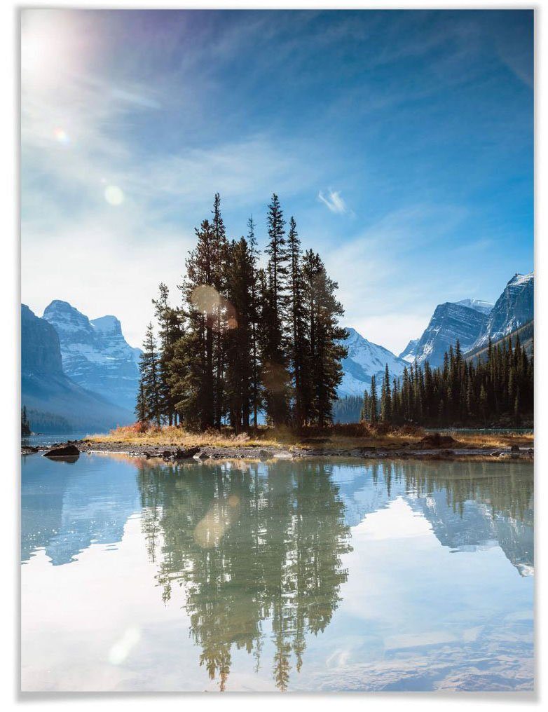 Wall-Art Poster Jasper National Park Canada Poster, artprint, wandposter (1 stuk)