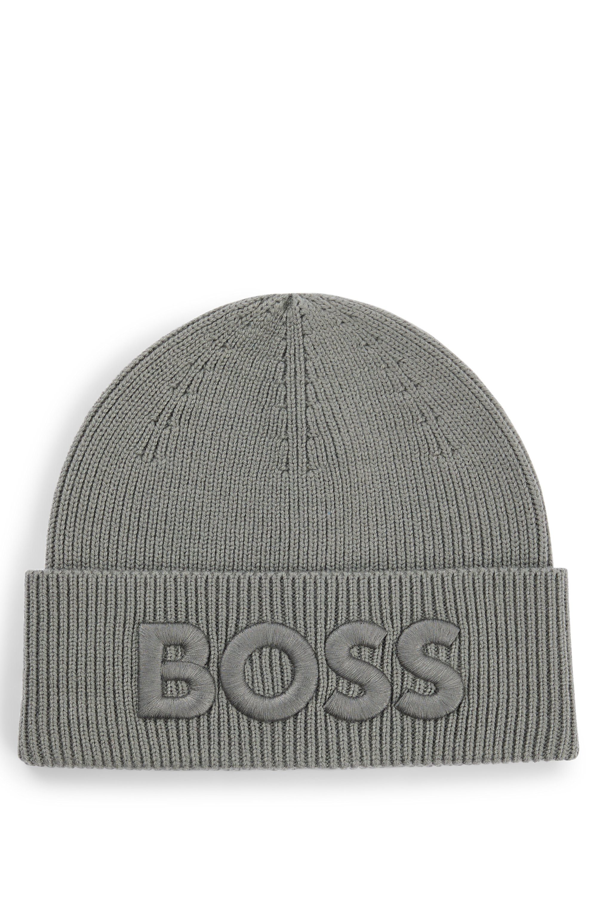 Boss Orange Beanie Afox_R met 3d-logo borduurwerk