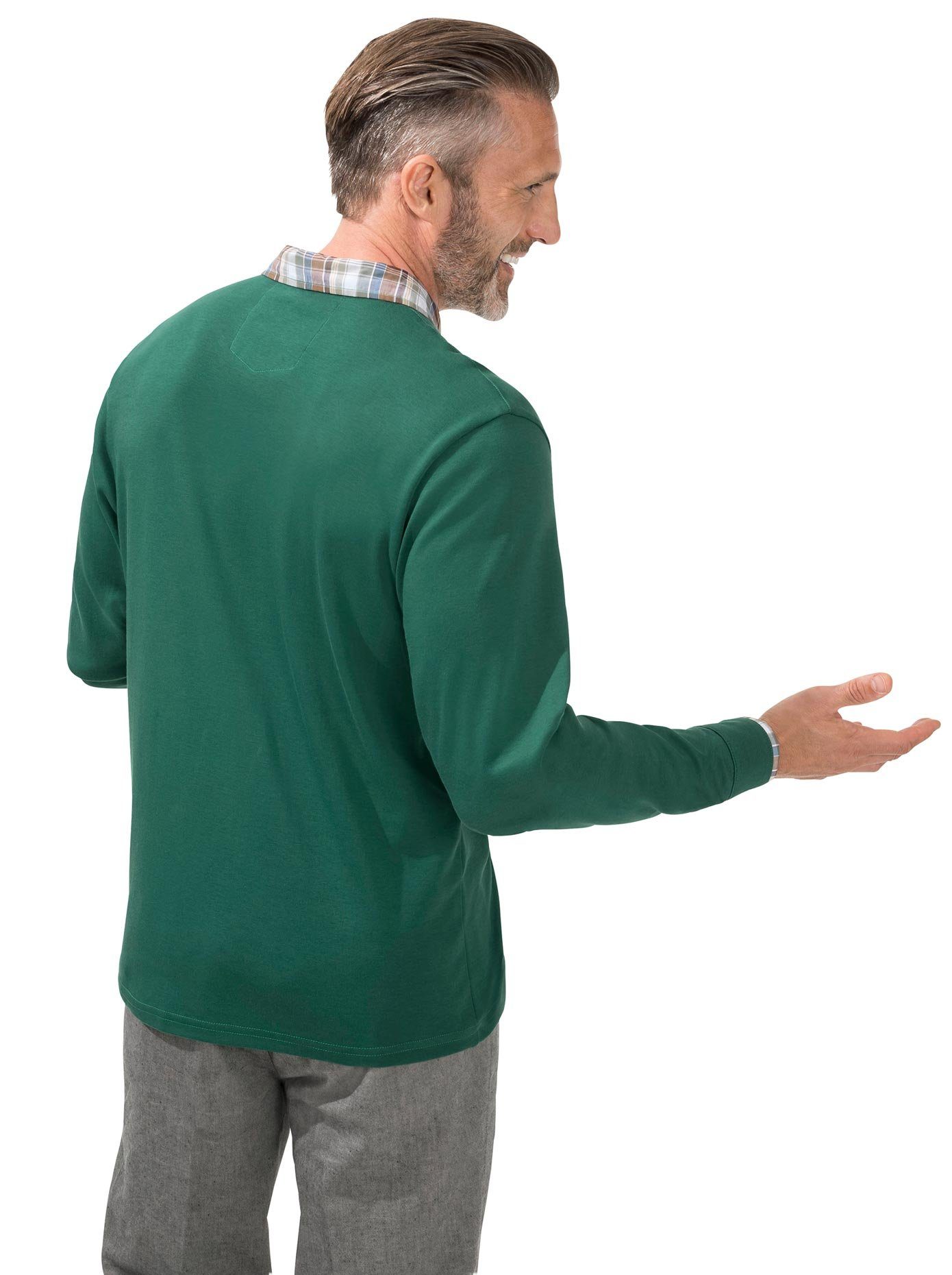Classic Basics Poloshirt met lange mouwen (1-delig)