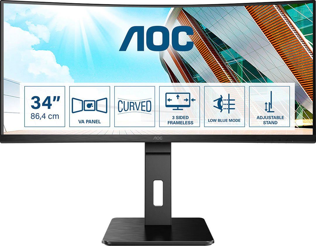 AOC Curved-gaming-monitor CU34P2A, 86,4 cm / 34", UWQHD