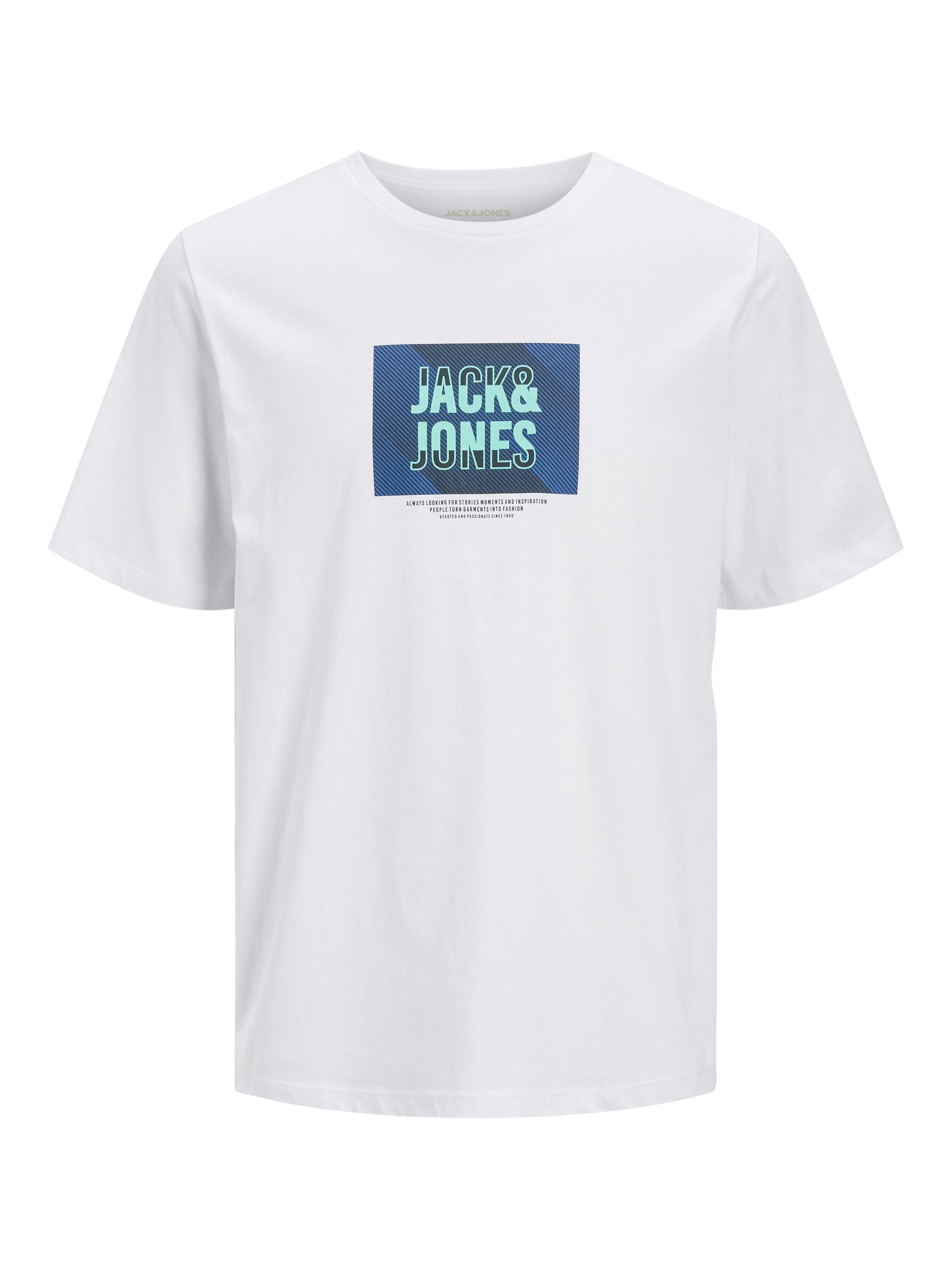 Jack & Jones Shirt met print JJHUDSON TEE SS CREW NECK