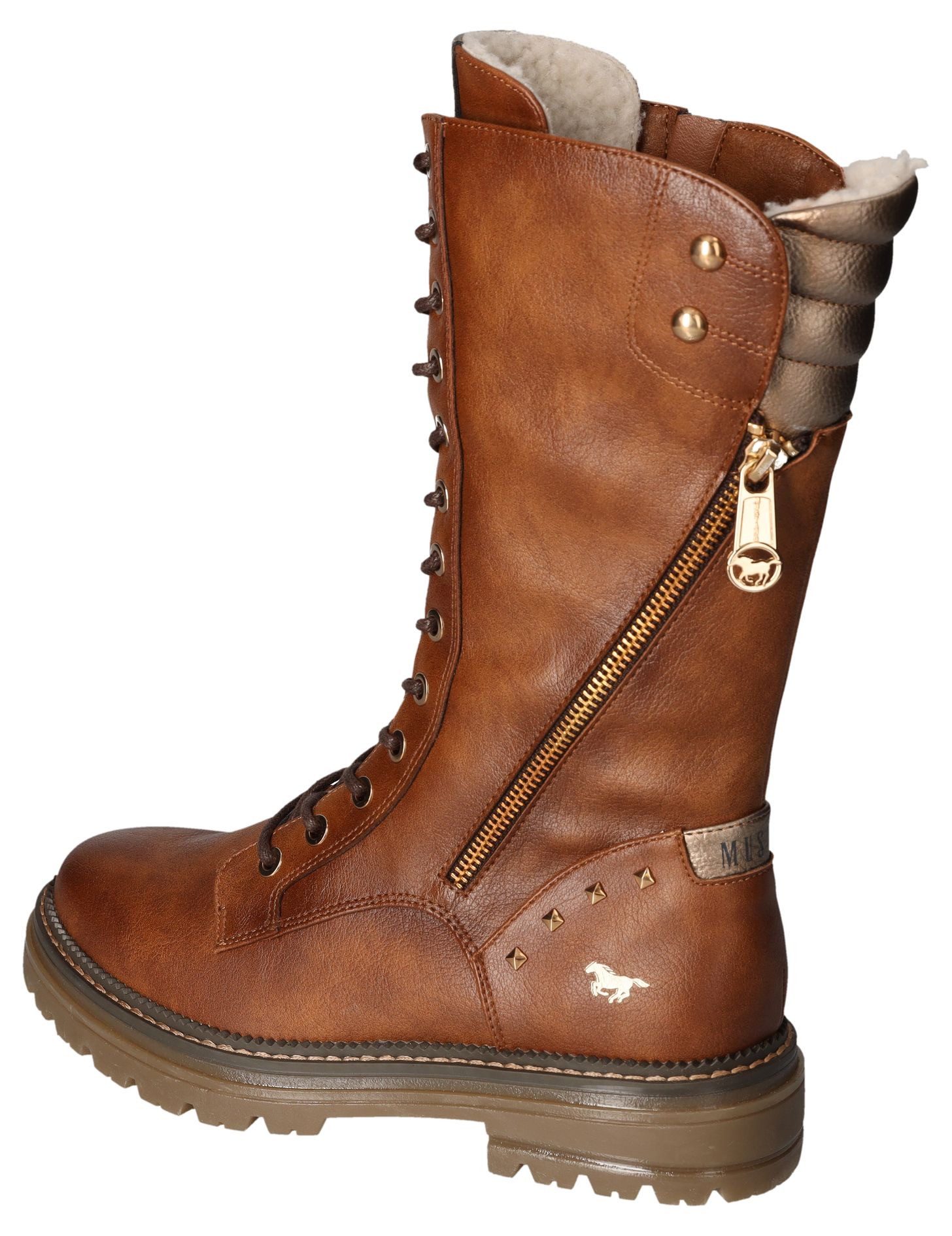Mustang Shoes Winterlaarzen veterschoenen, winterlaarzen met binnenrits