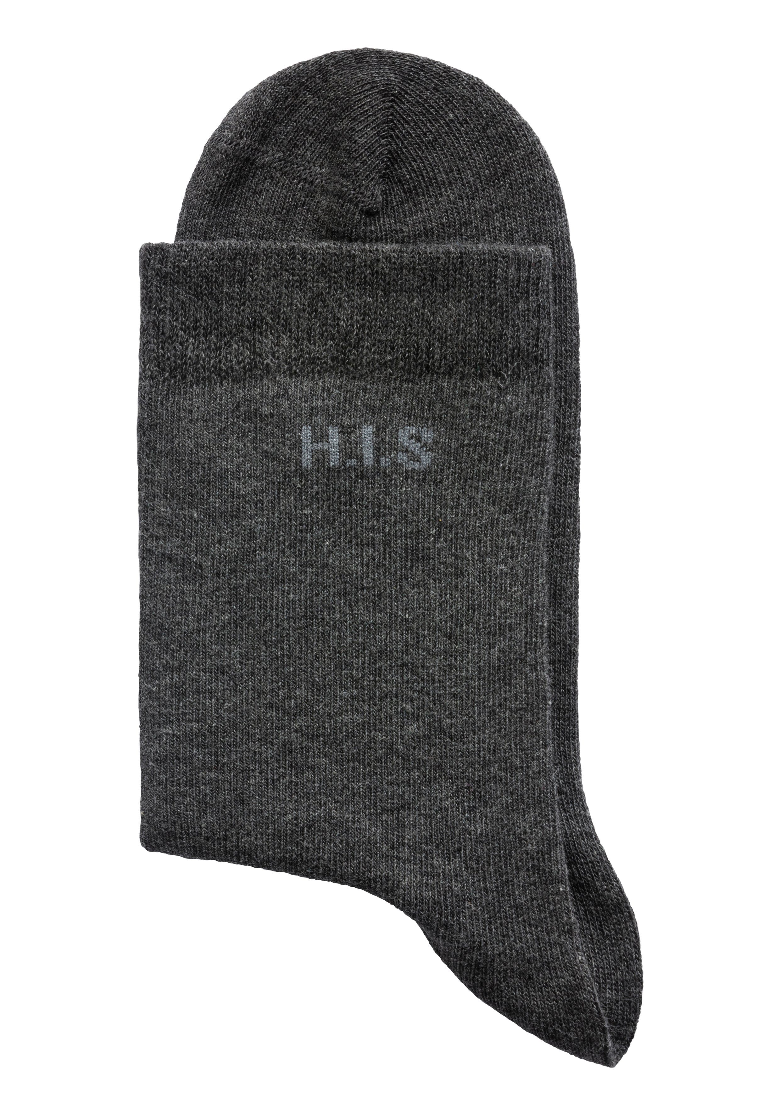 H.I.S Sokken met ingebreid logo (set, 16 paar)