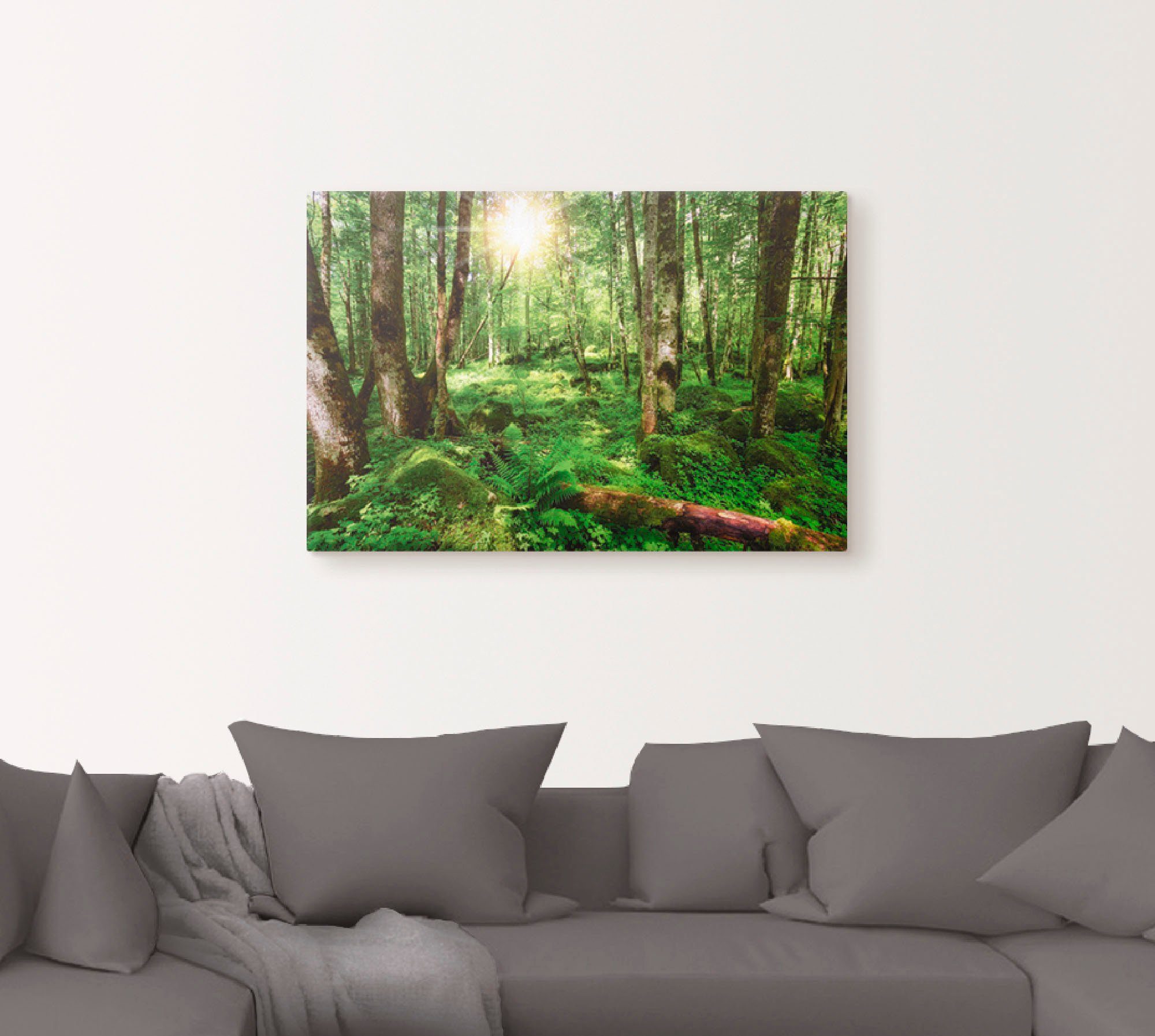 Artland Artprint Bos als artprint op linnen, poster, muursticker in verschillende maten