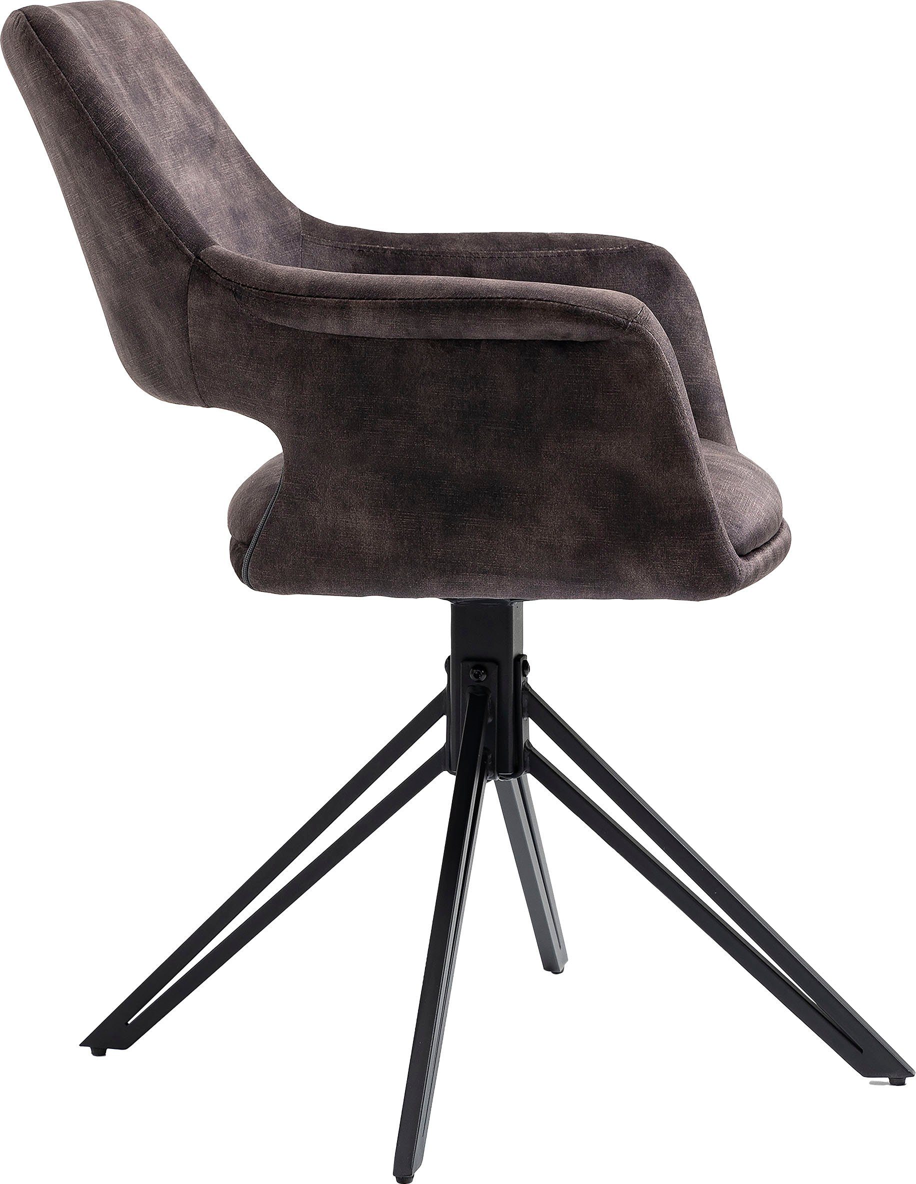 byLIVING Eetkamerstoel Estelle 360° draaibaar (set, 2 stuks)