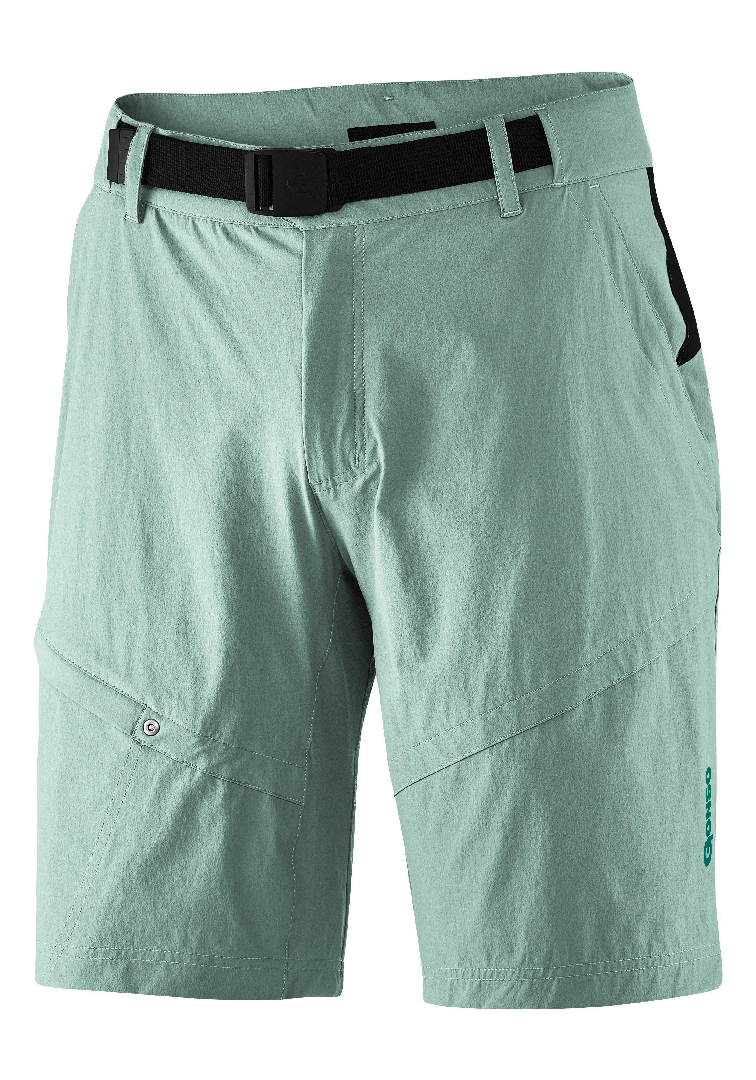 Gonso Fietsbroek Arico Basic korte herenfietsbroek met zitkussen, waterafstotend, inclusief riem