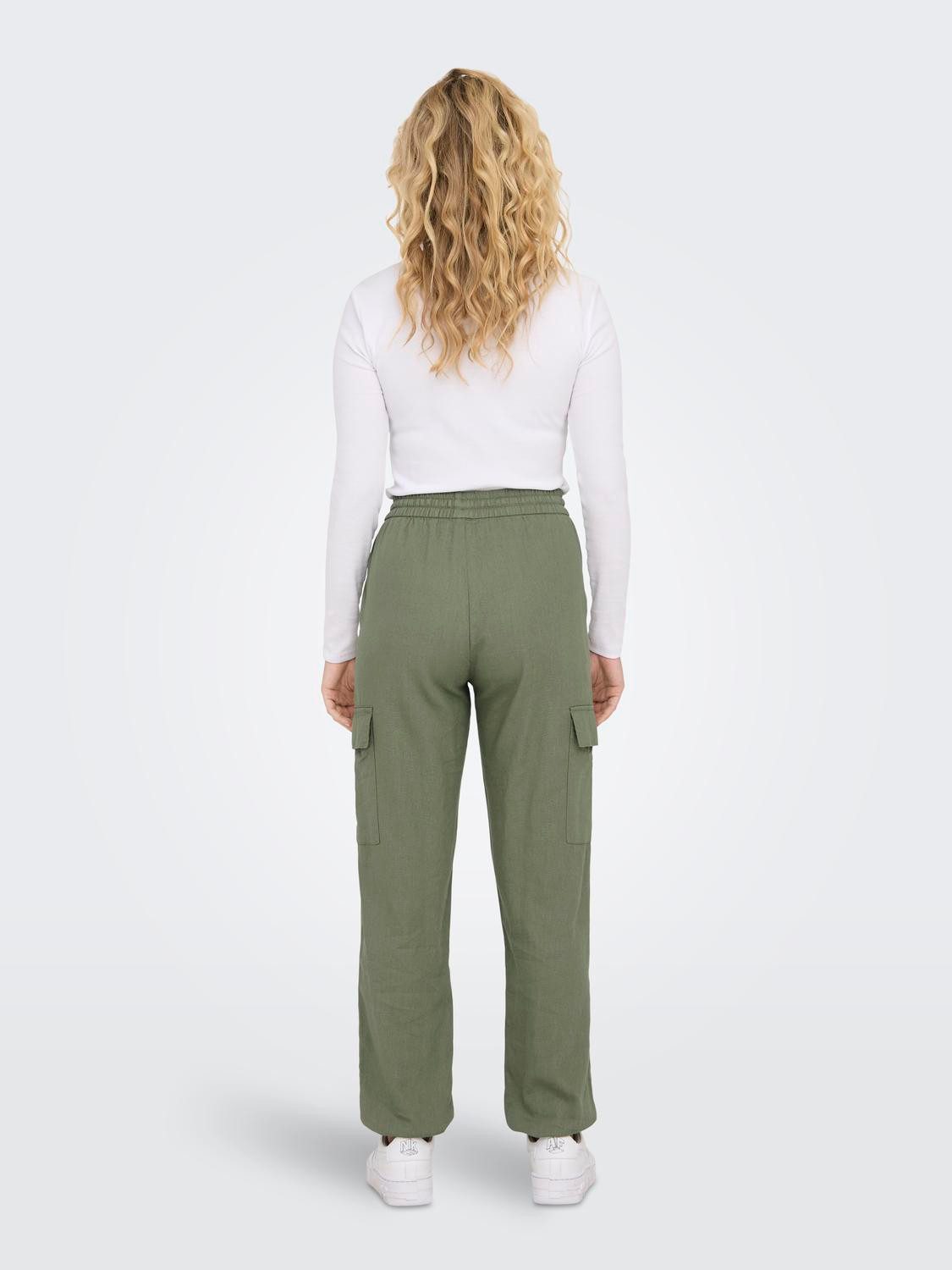 Only Cargobroek ONLCARO MW LIN PULL-UP CARGO PNT NOOS