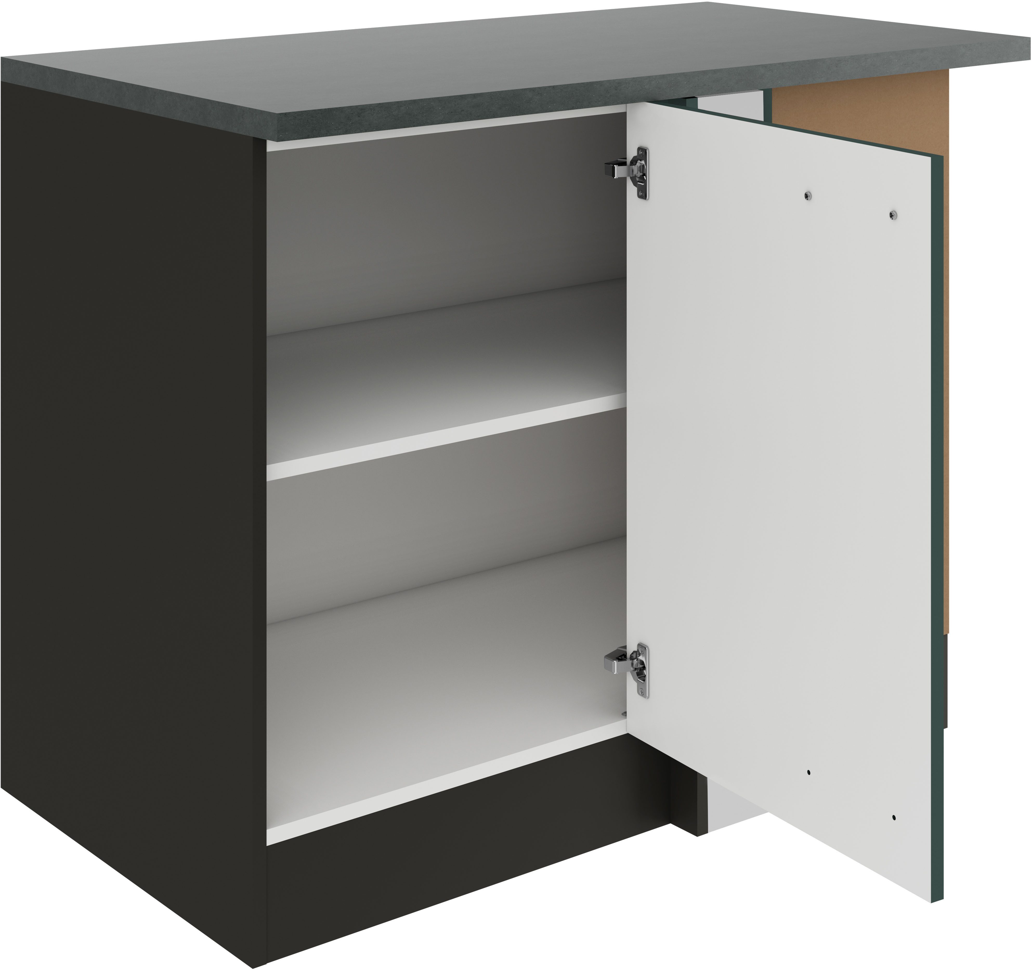 OPTIFIT Hoekonderkast Palma Breedte 100 cm, voor verdere inrichting met een vaatwasser
