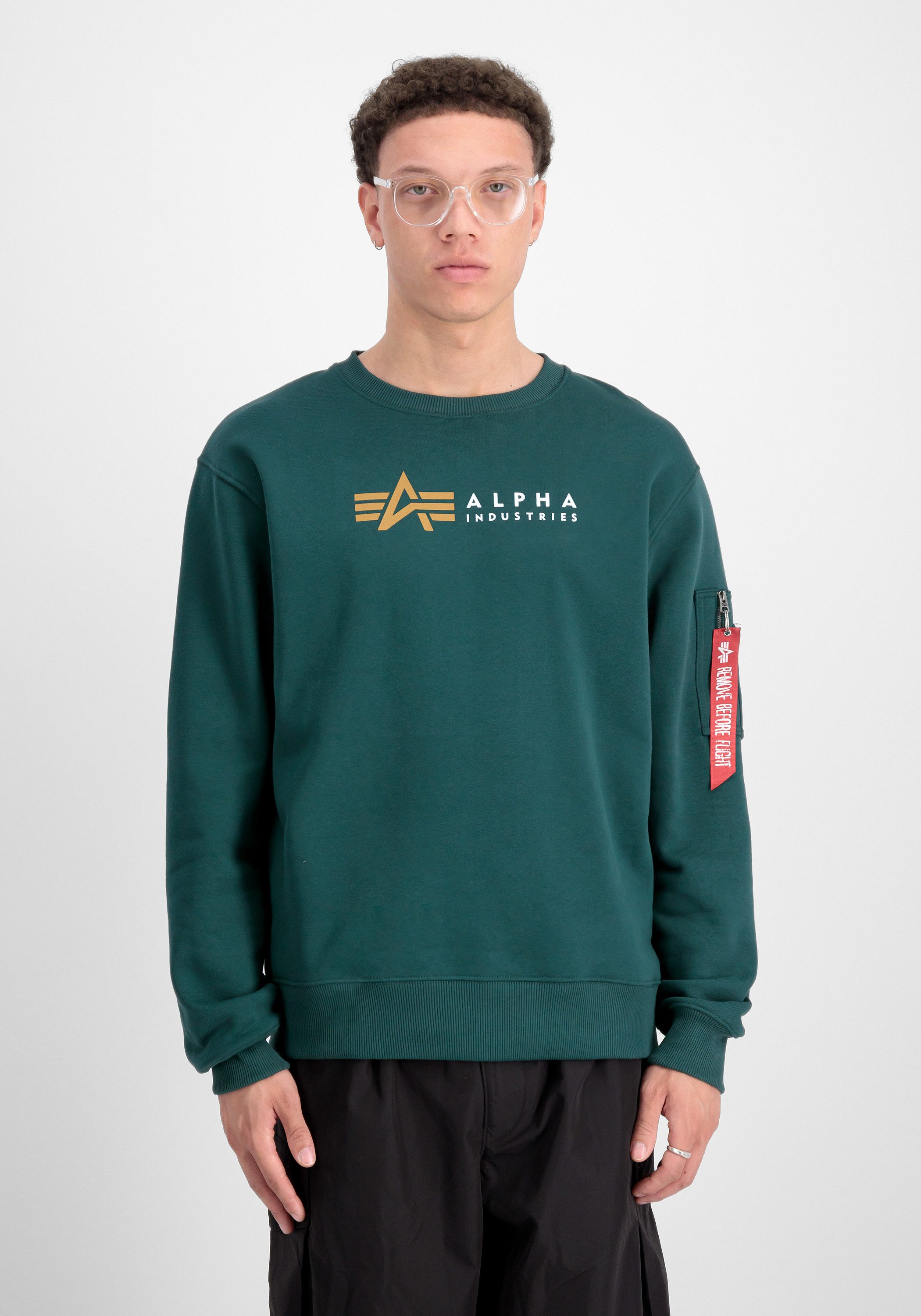 Alpha Industries Sweater Men Sweatshirts Alpha Label Sweater