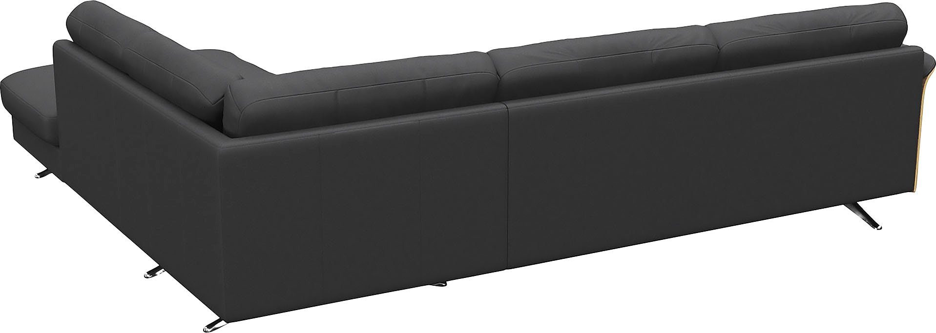 FLEXLUX Hoekbank Glow, super comfortabel door hoogwaardige zitconstructie met binnenvering, L-vorm