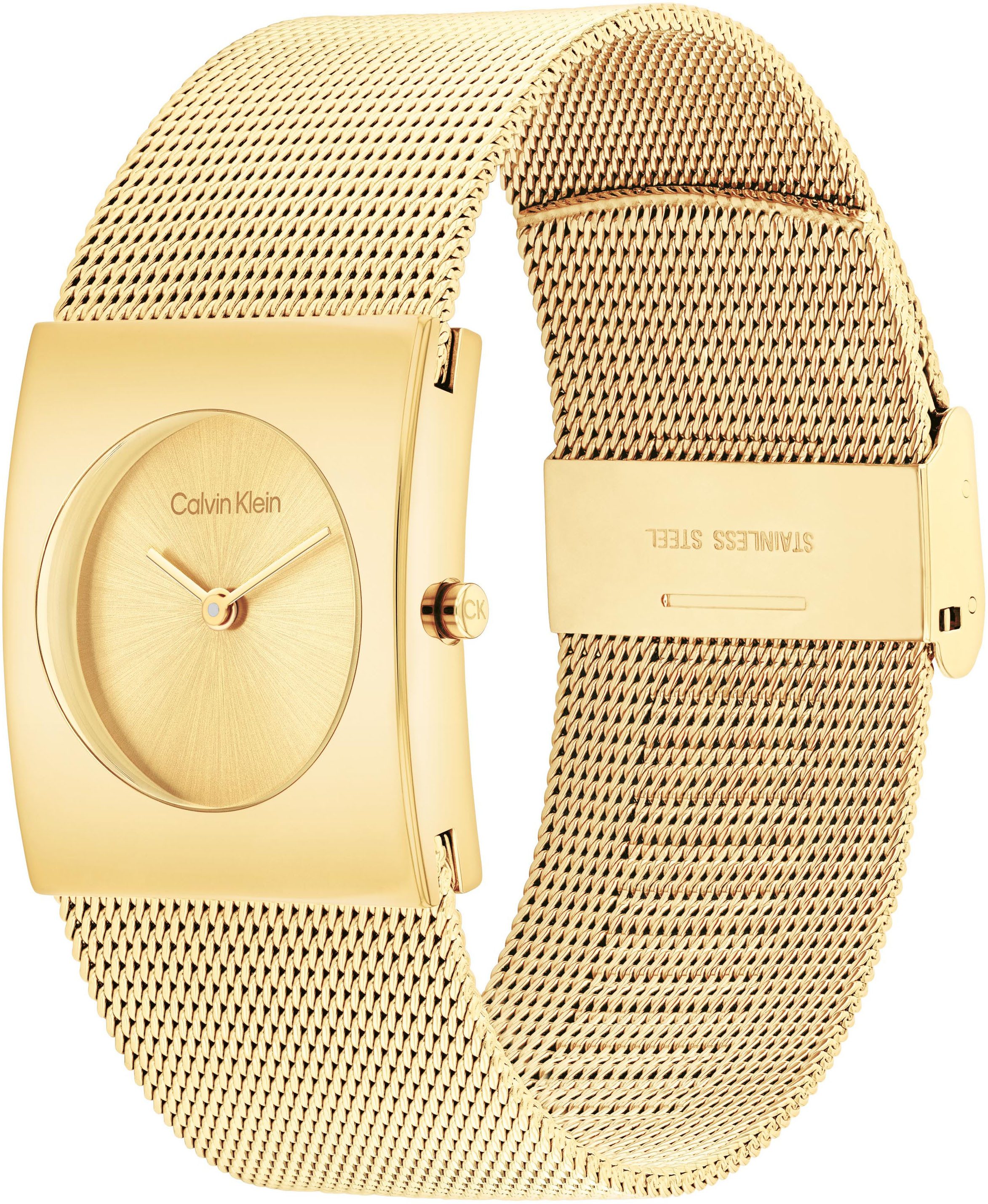 Calvin Klein Kwartshorloge CK PULSE Horloge, dameshorloge, analoog, stalen armband