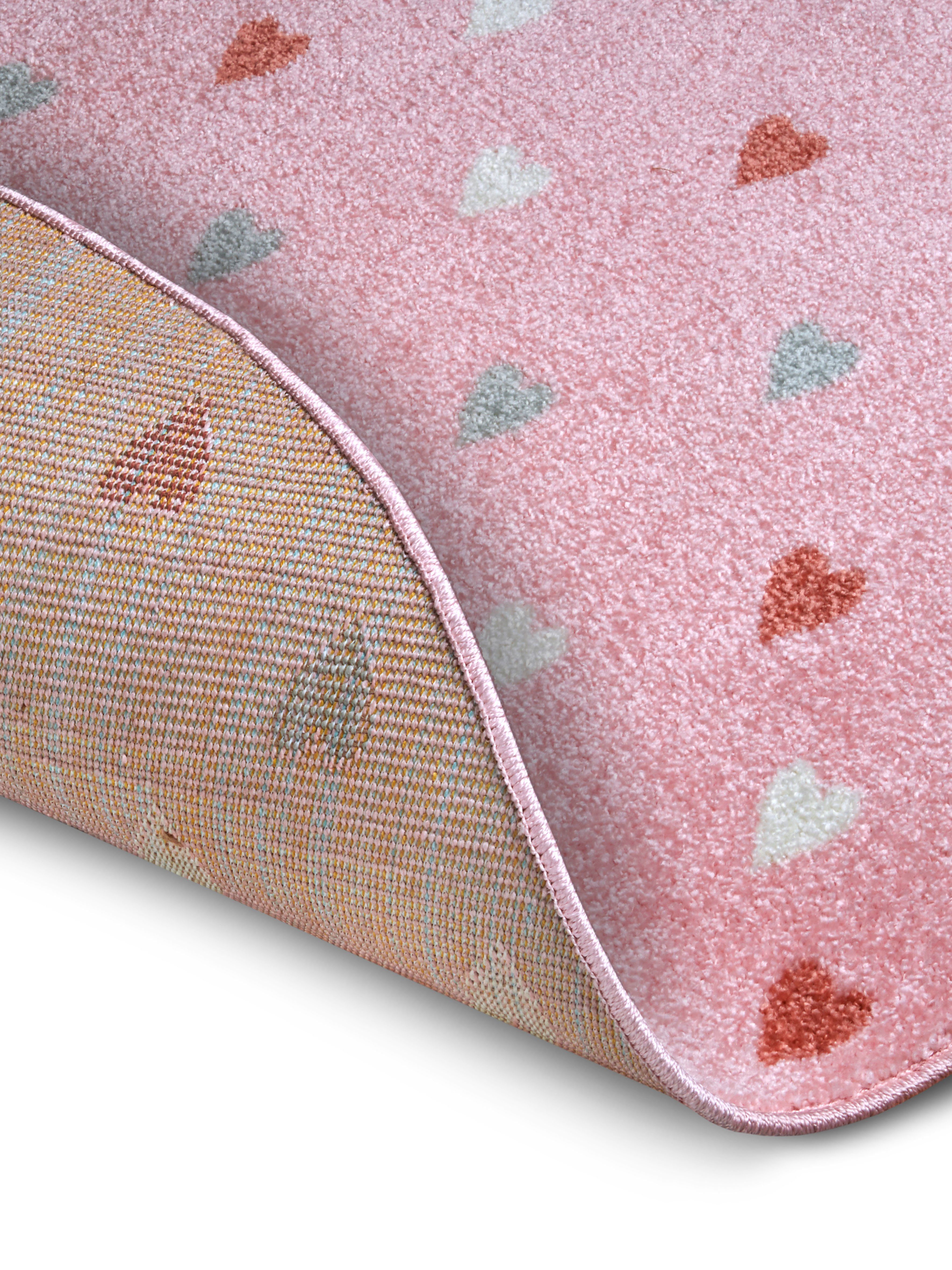HANSE Home Kindervloerkleed Adventures Little Hearts Speeltapijt, stevig, kinderkamer, kortpolig, speelondergrond
