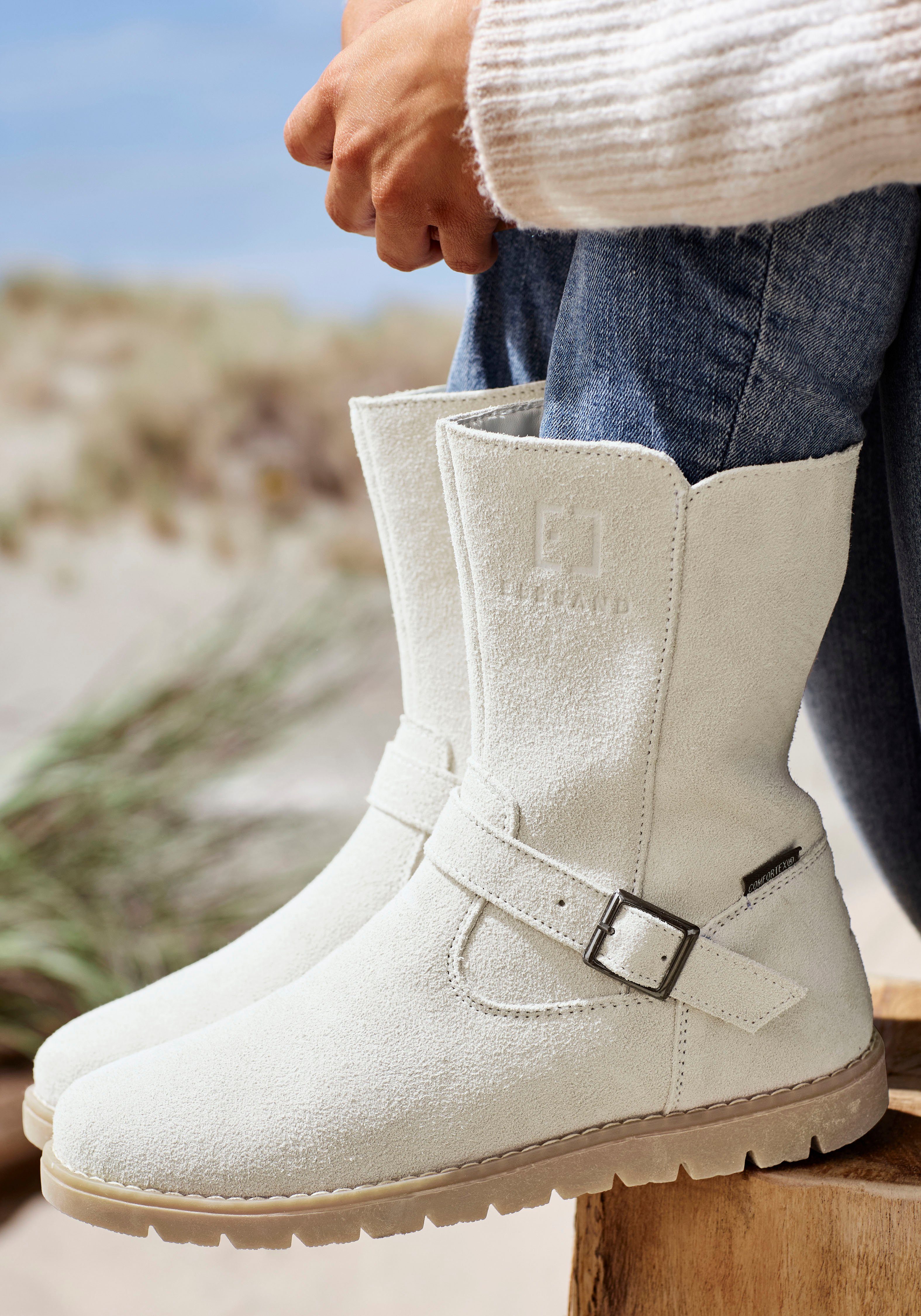 Elbsand Winterlaarzen Boots, winter enkellaars, leer, wind- & waterafstotende Tex-membraan