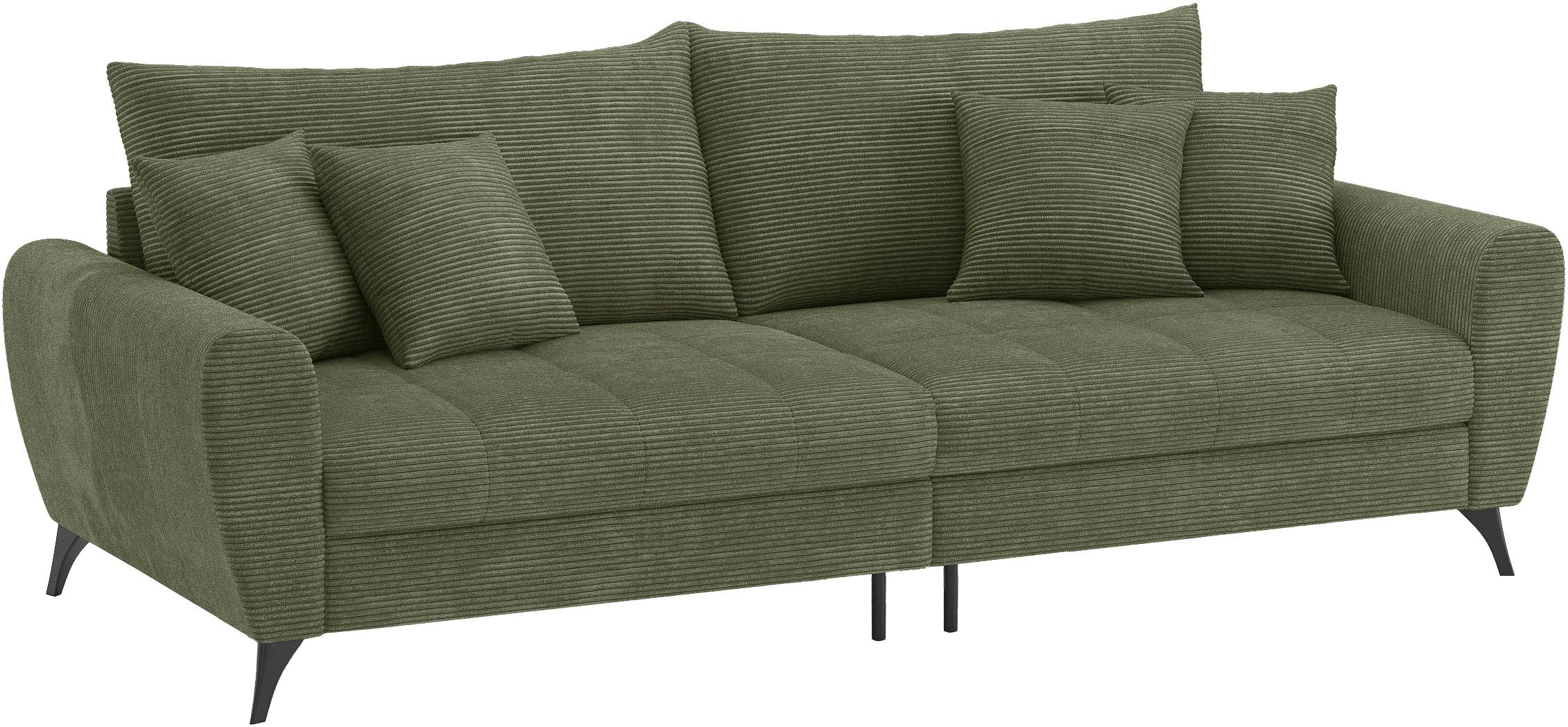 Mr. Couch Megabank Blackburn II Optioneel met koudschuimvering tot 140 kg belastbaar groen, xxl banken